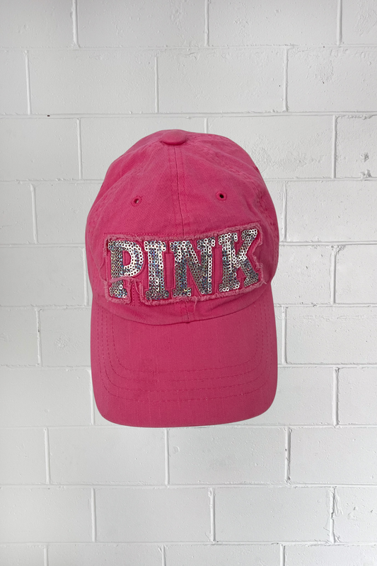 'PINK' sequin festival hat ★