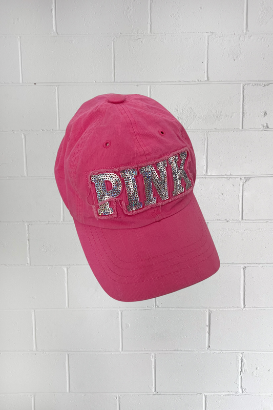 'PINK' sequin festival hat ★