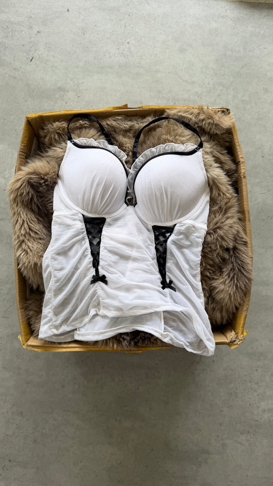 Vintage white corset ★ Size medium