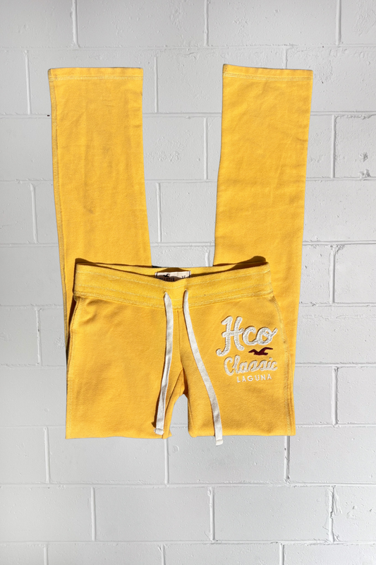 HOLLISTER yellow trackpants ★ Size XS
