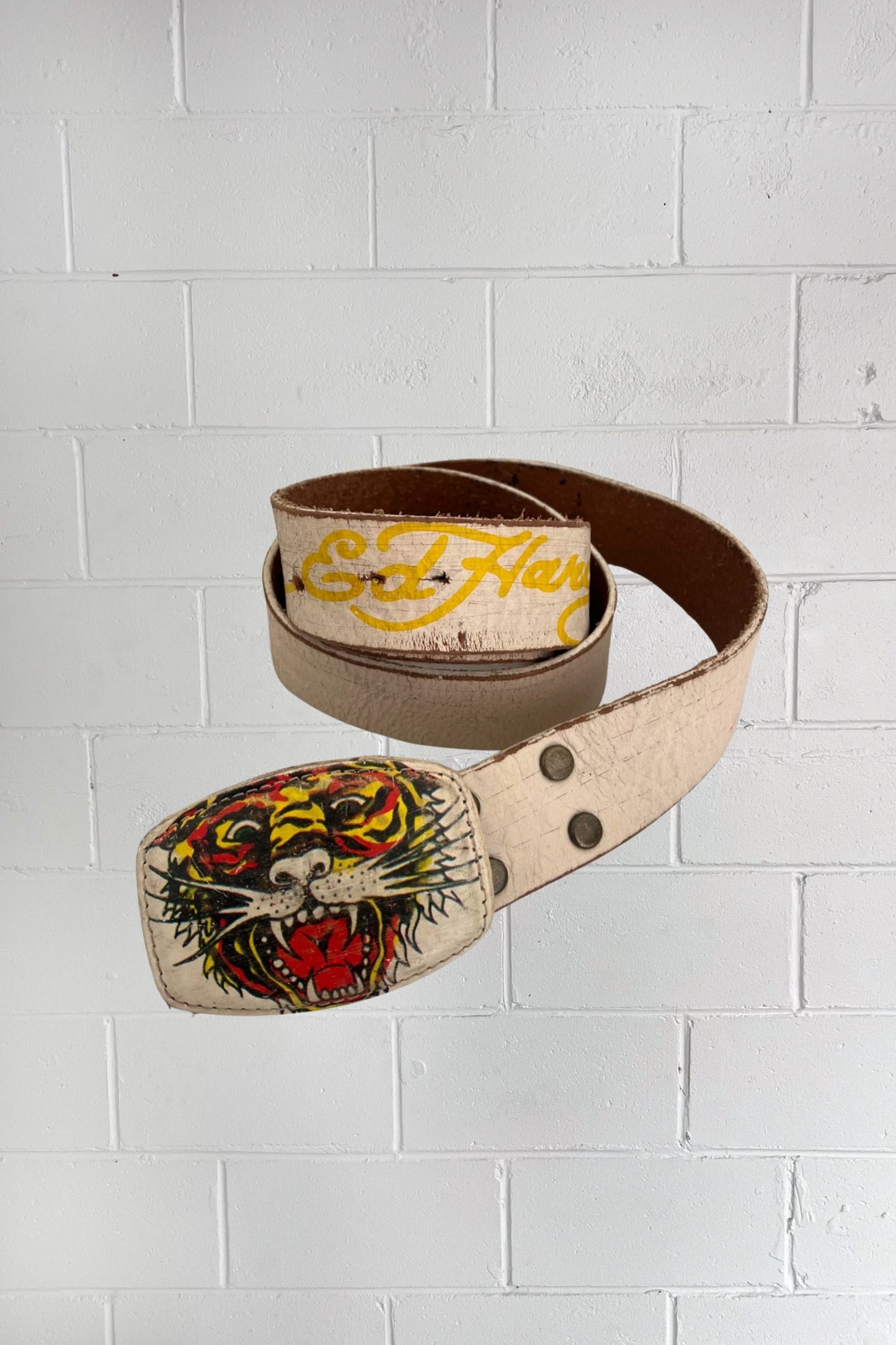 ★★★ ED HARDY graphic belt ★ 122cm