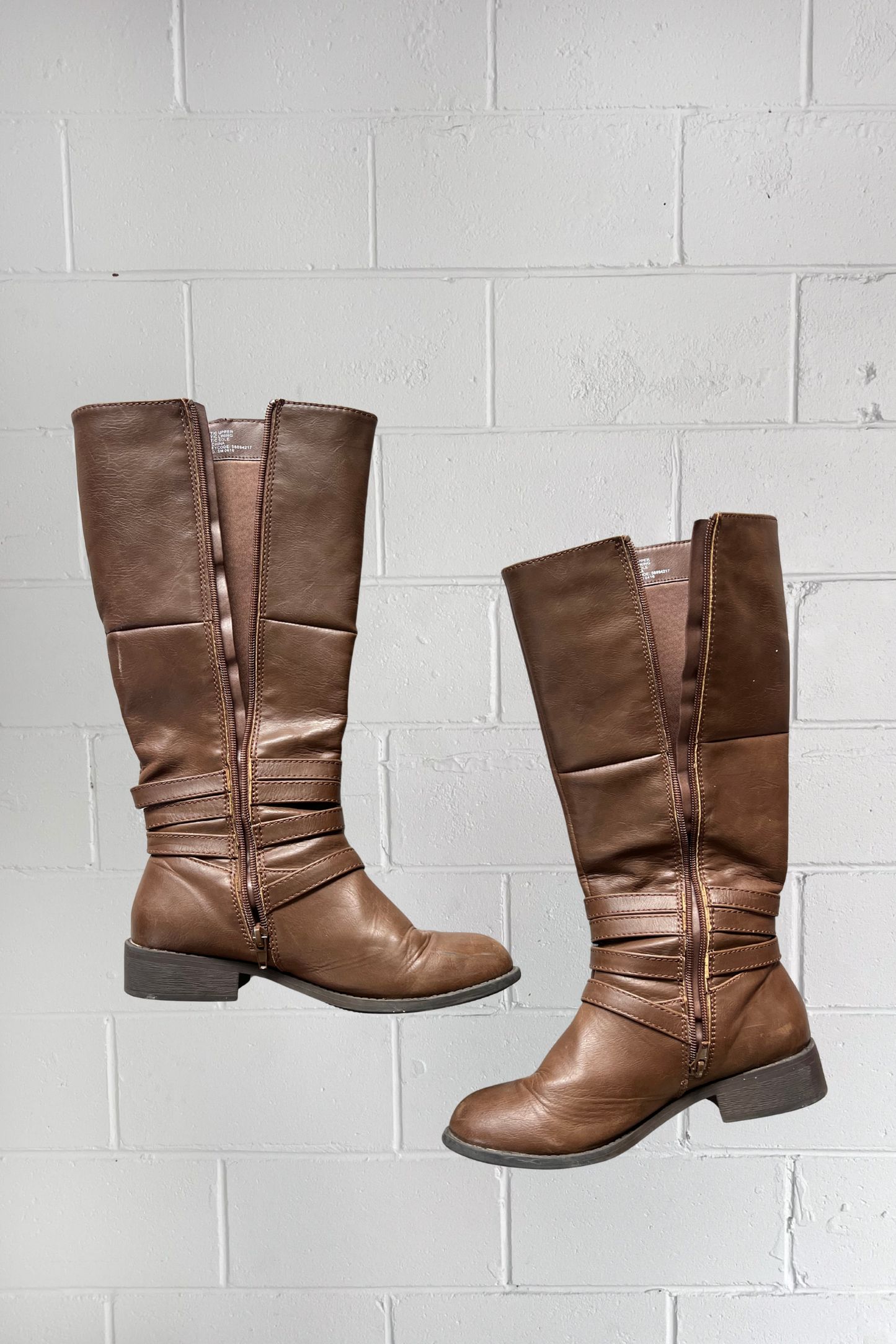 Festival brown buckle boots ★ Size 7