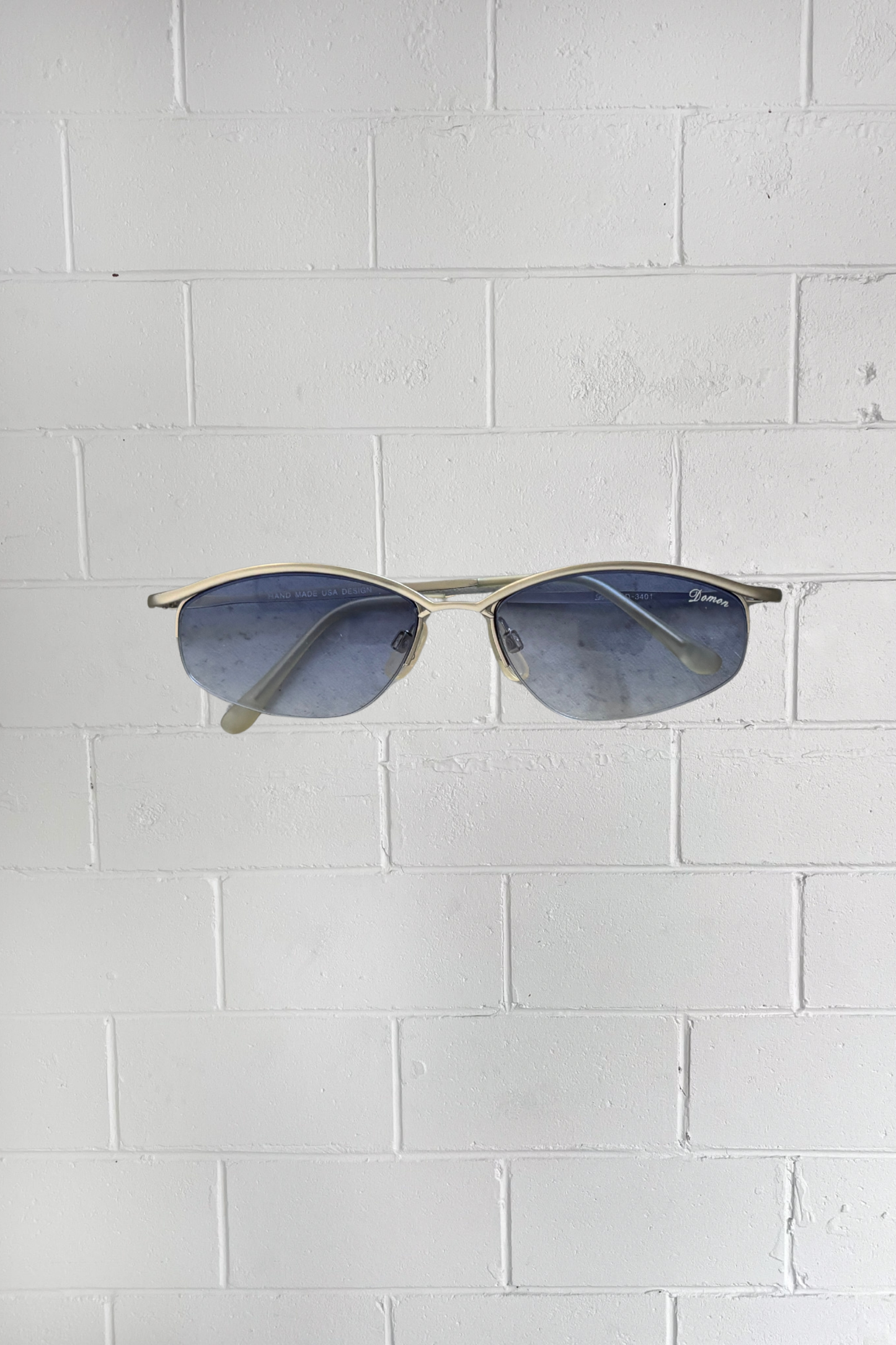 VINTAGE blue & silver Y2K sunglasses ★