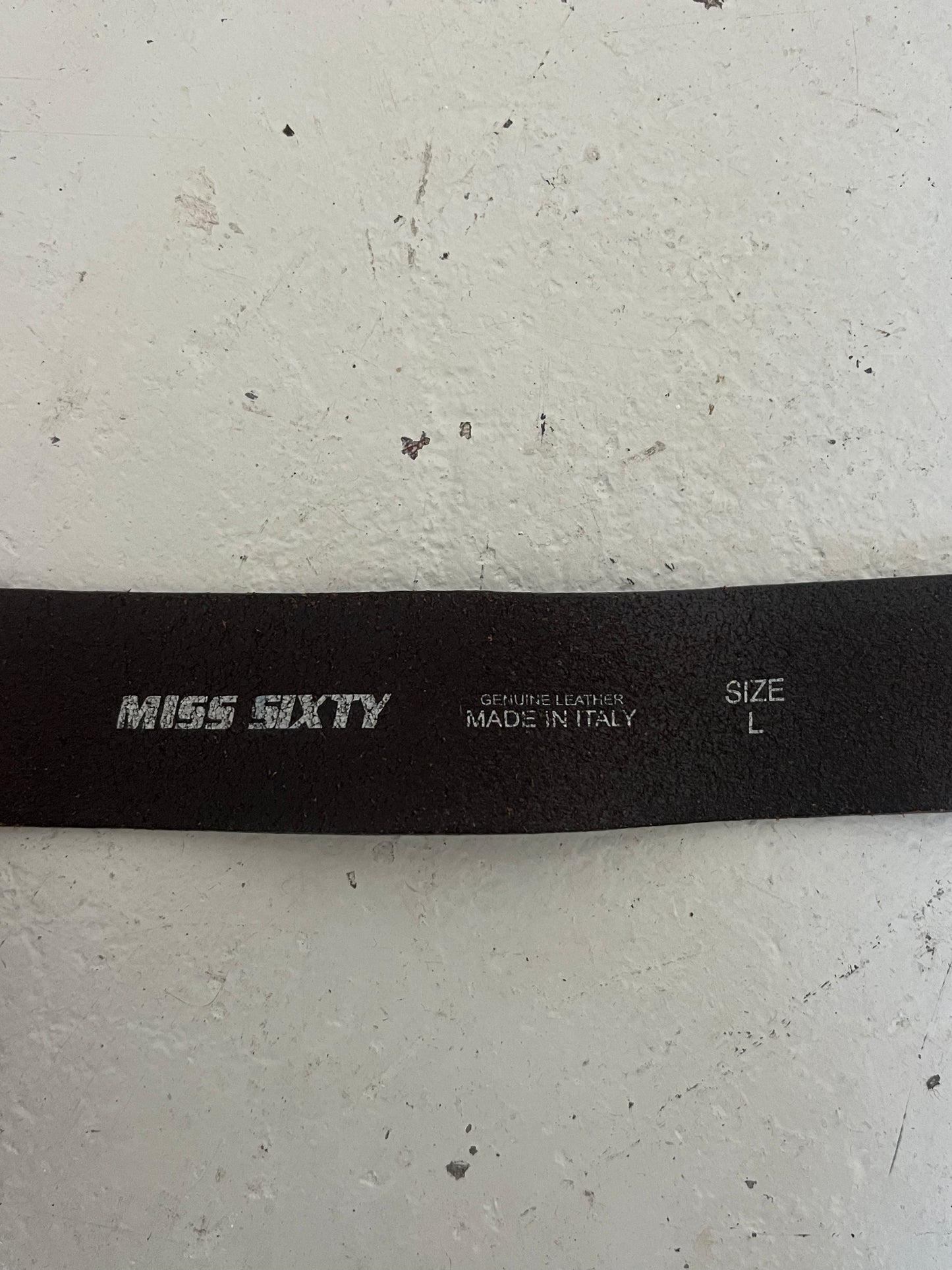 MISS SIXTY brown leather belt