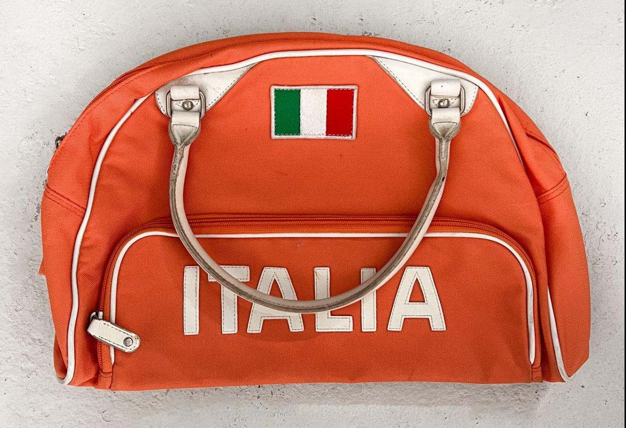 ITALIA orange vintage handbag