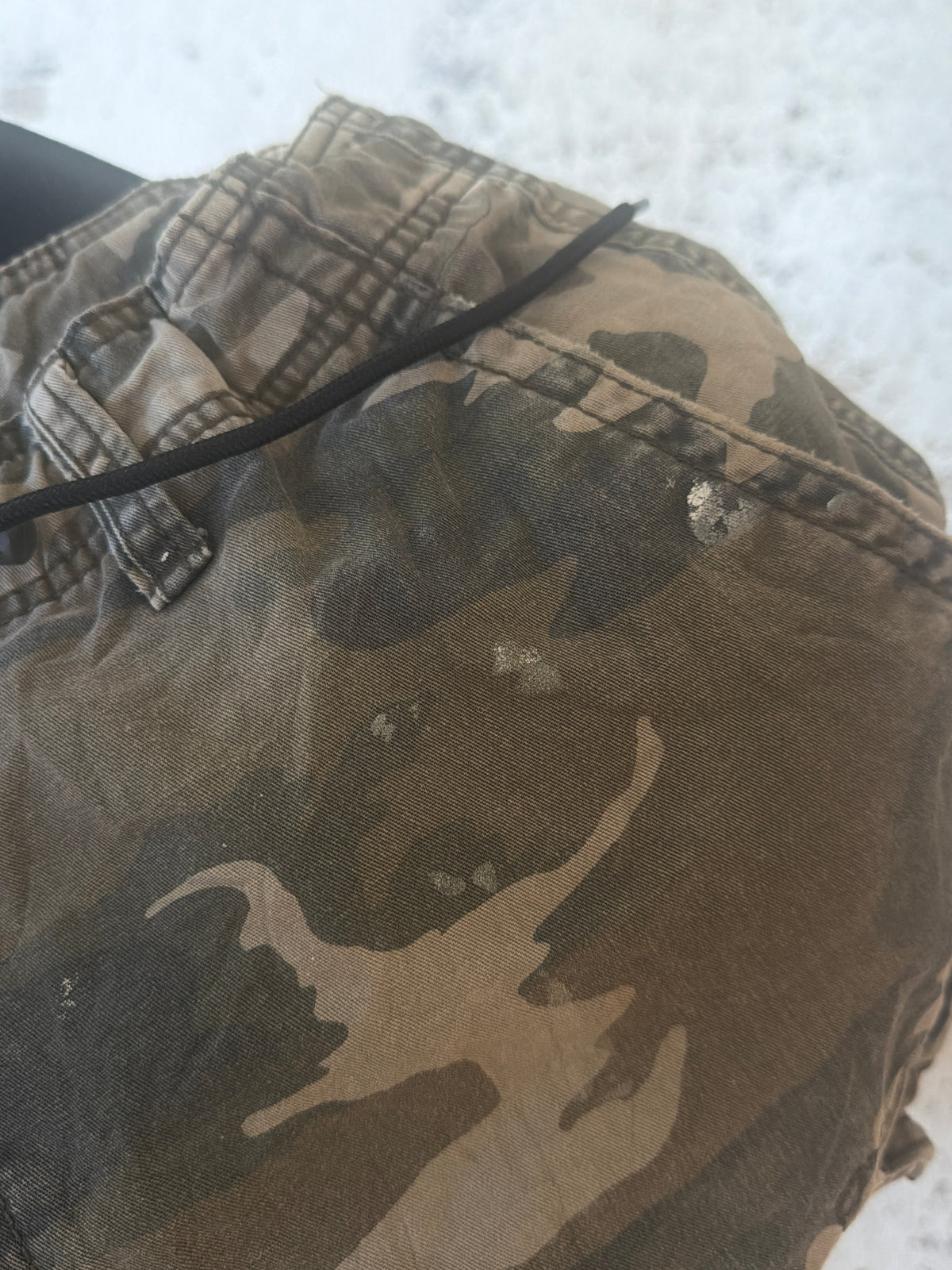 Khaki camo jorts ★ one size adjustable waist