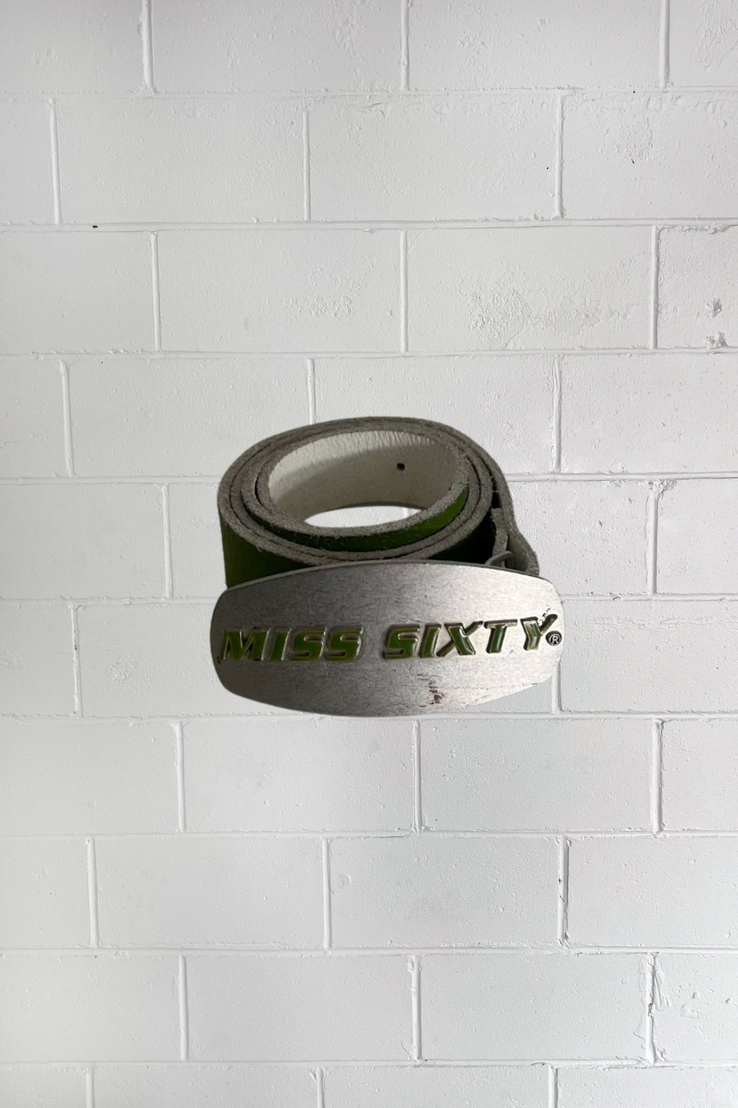 MISS SIXTY lime green belt