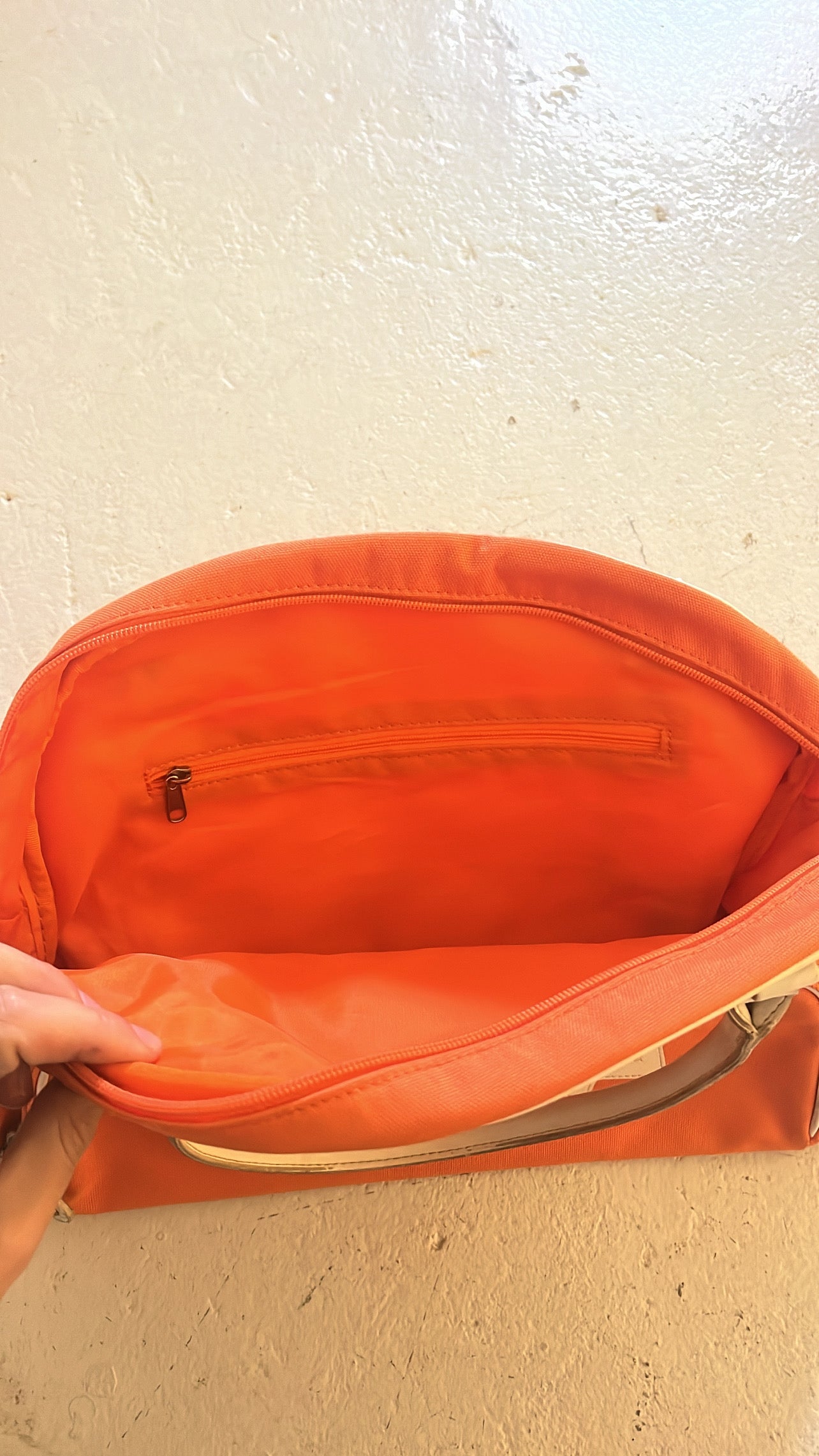 ITALIA orange vintage handbag