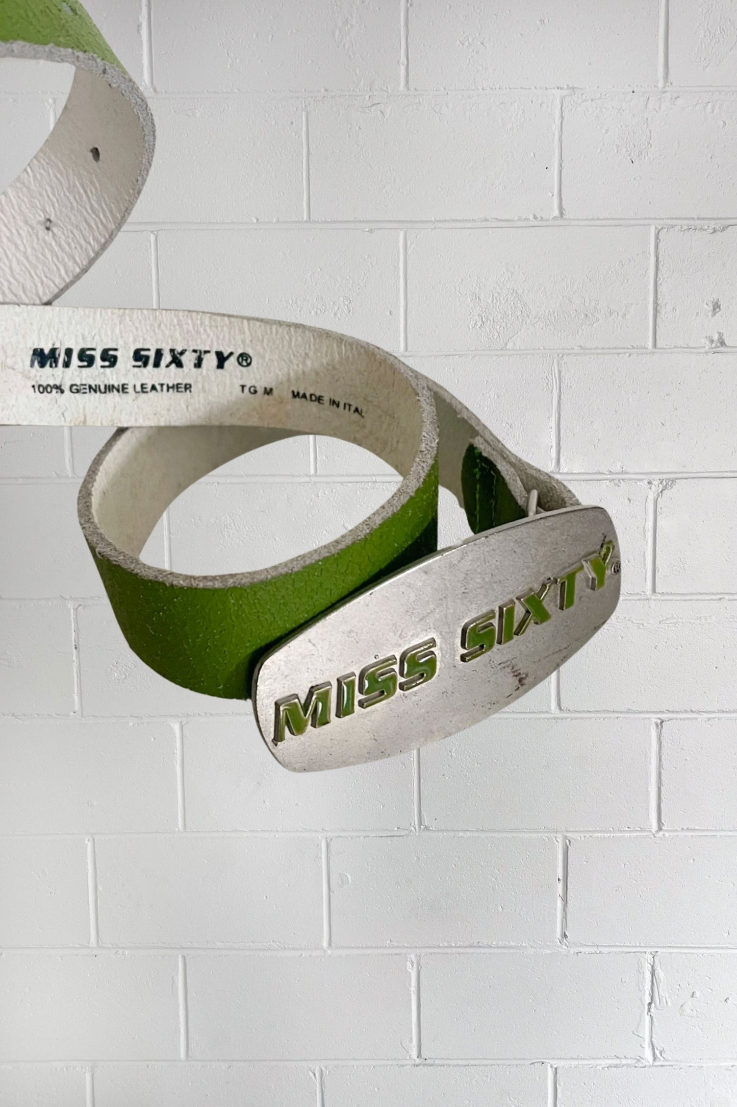 MISS SIXTY lime green belt ★ Estimated size xxs - xs