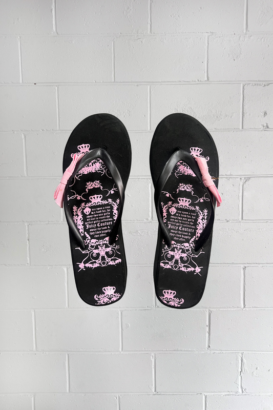 BOOTLEG JUICY COUTURE flip flops ★ Size estimated 7