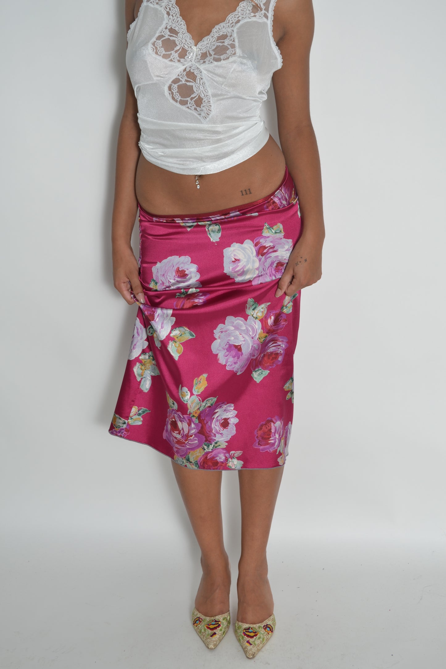 Floral maxi skirt