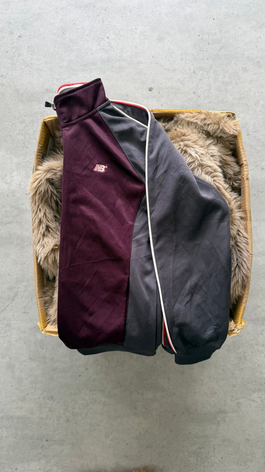 NEW BALANCE burgundy track jacket ★ Size medium