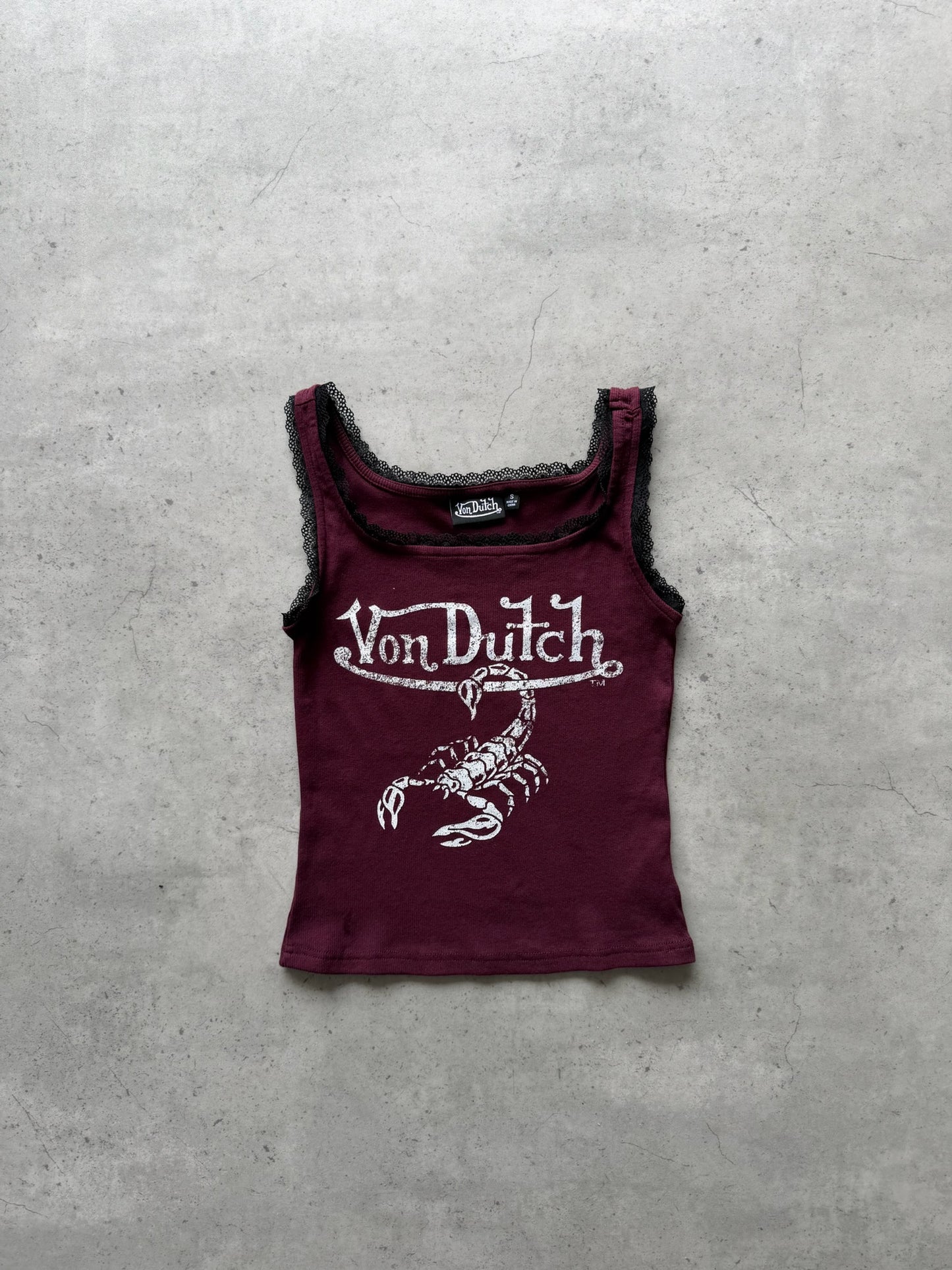 VONDUTCH burgundy tank ★ Size labelled small