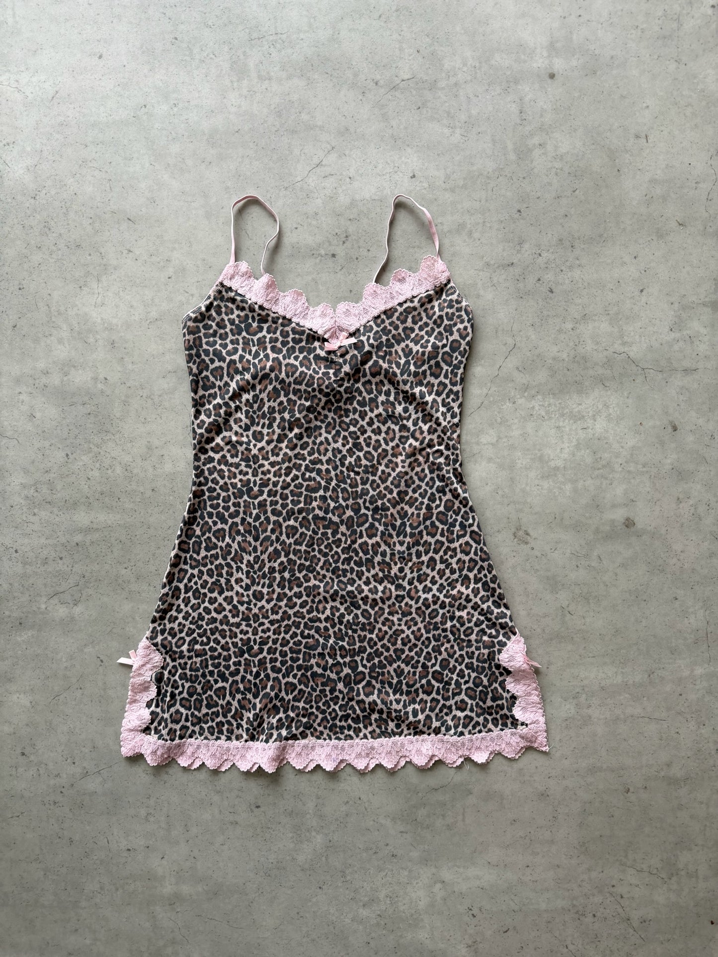 SAMANTHA CHANG pink leopard dress cami ★ Size labelled small
