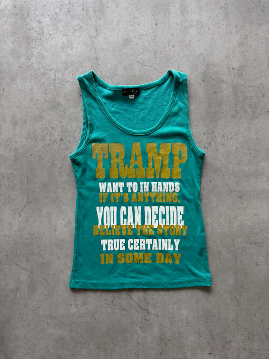SOL-PICO green "tramp" tank ★ Size est small