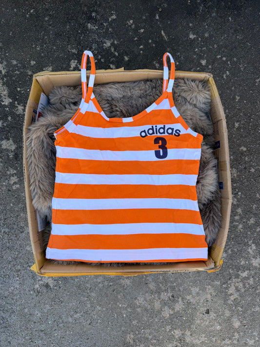 ADIDAS orange tank ★ Size labelled medium