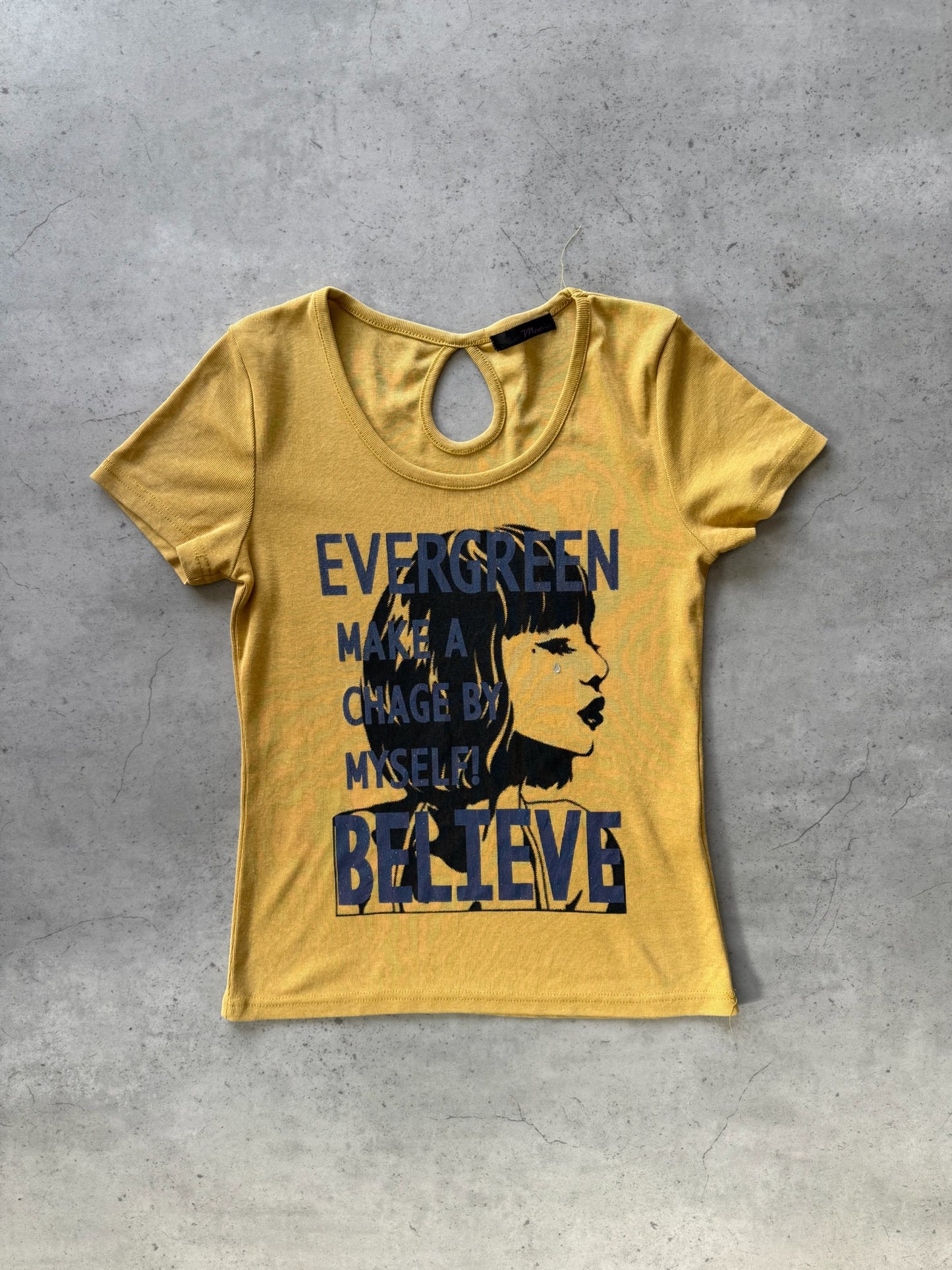 MONTRICO mustard "evergreen" top ★ Size est medium