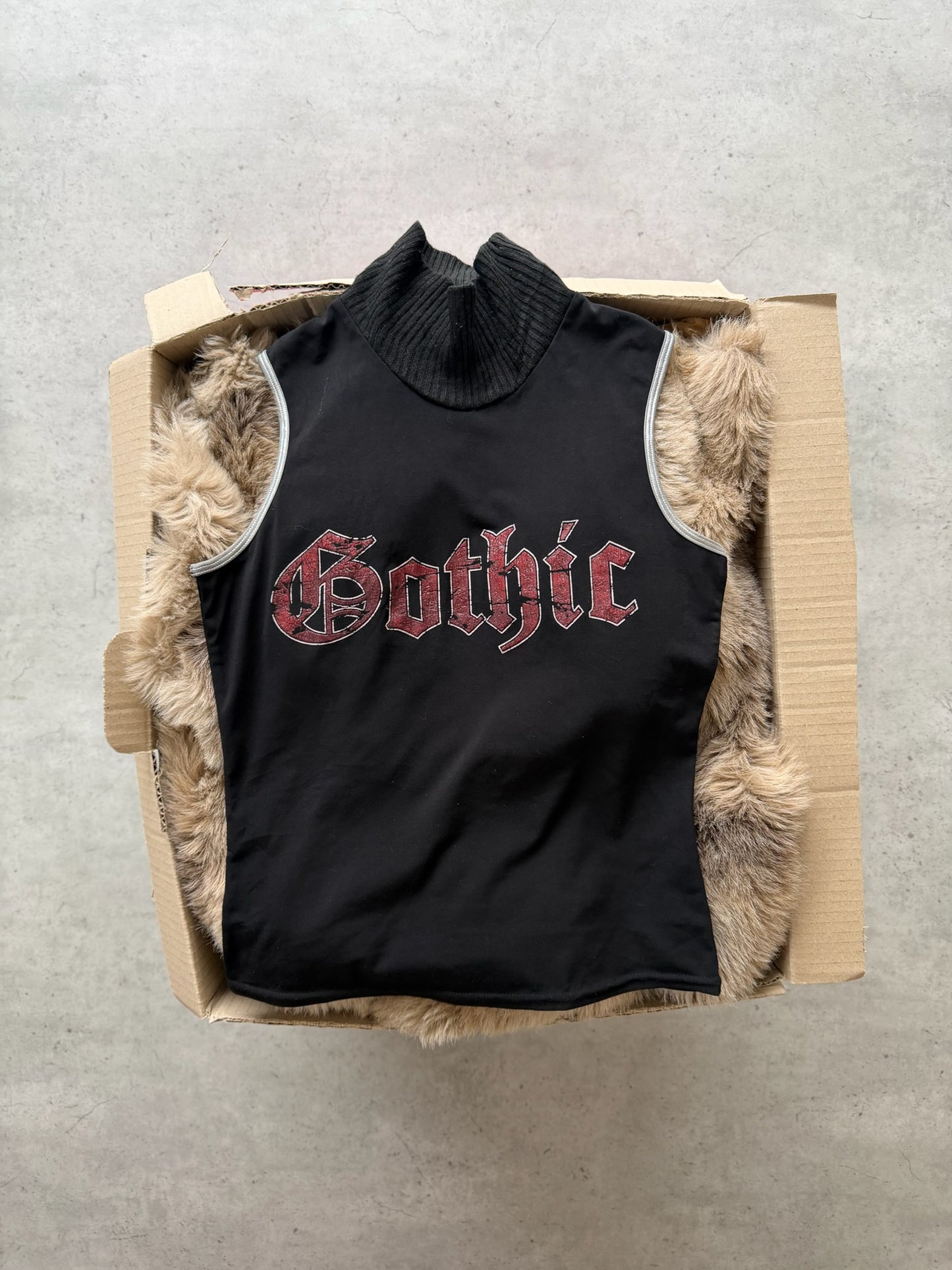 TWISTER black turtle neck tank ★ Size est medium/large