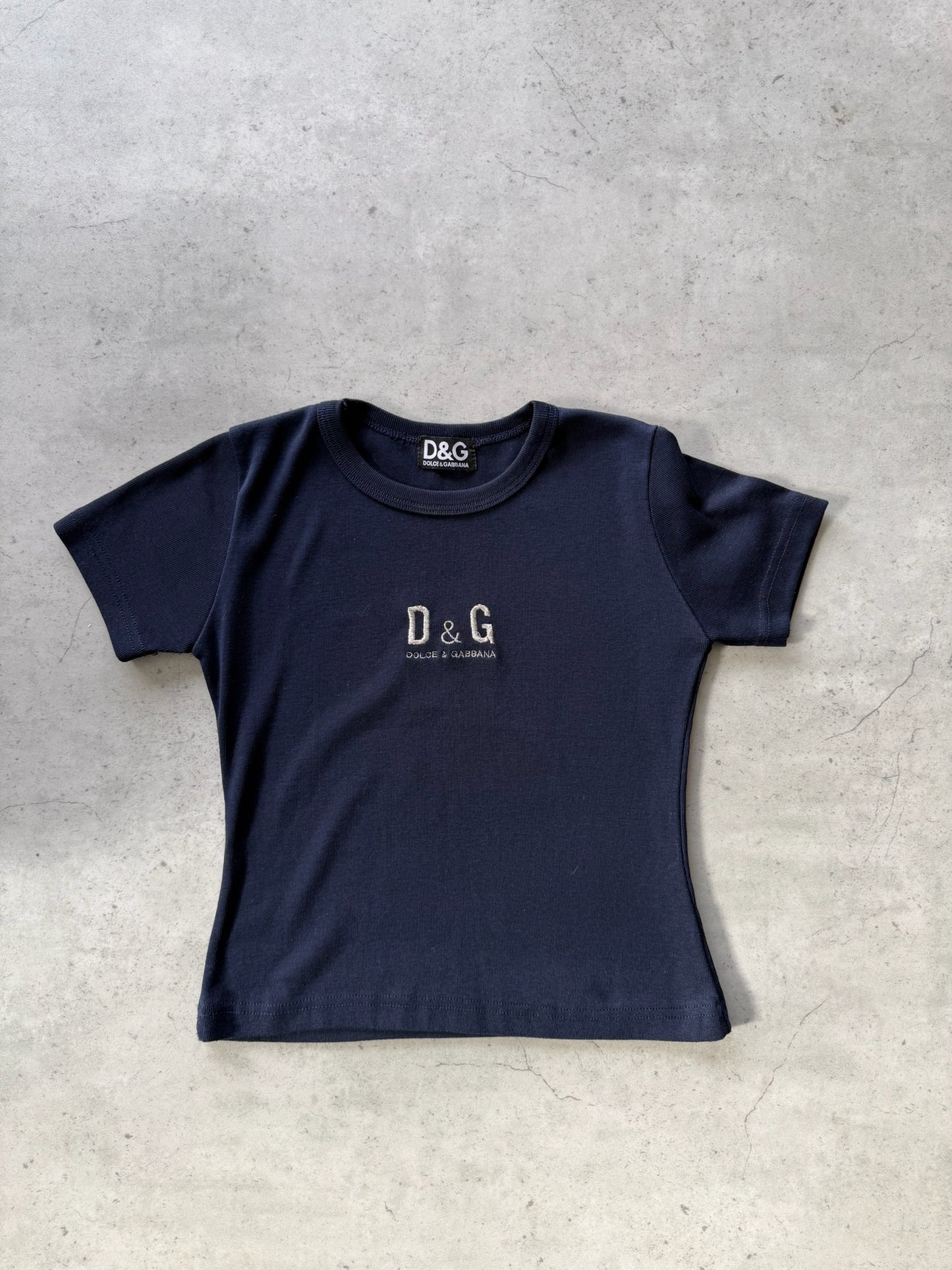DOLCE & GABBANA navy tee ★ Size est small