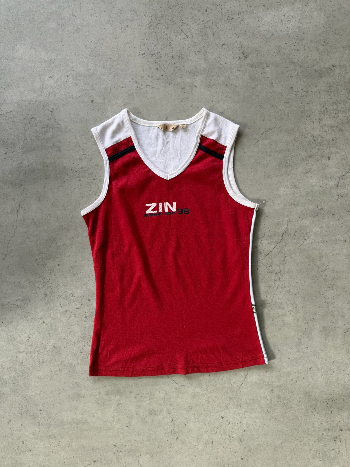 ZIN red "98" tank ★ Size labelled XL