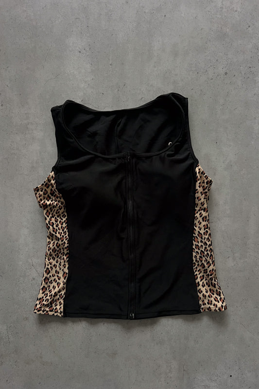 Leopard print side sport tank ★ Size estimated medium -large