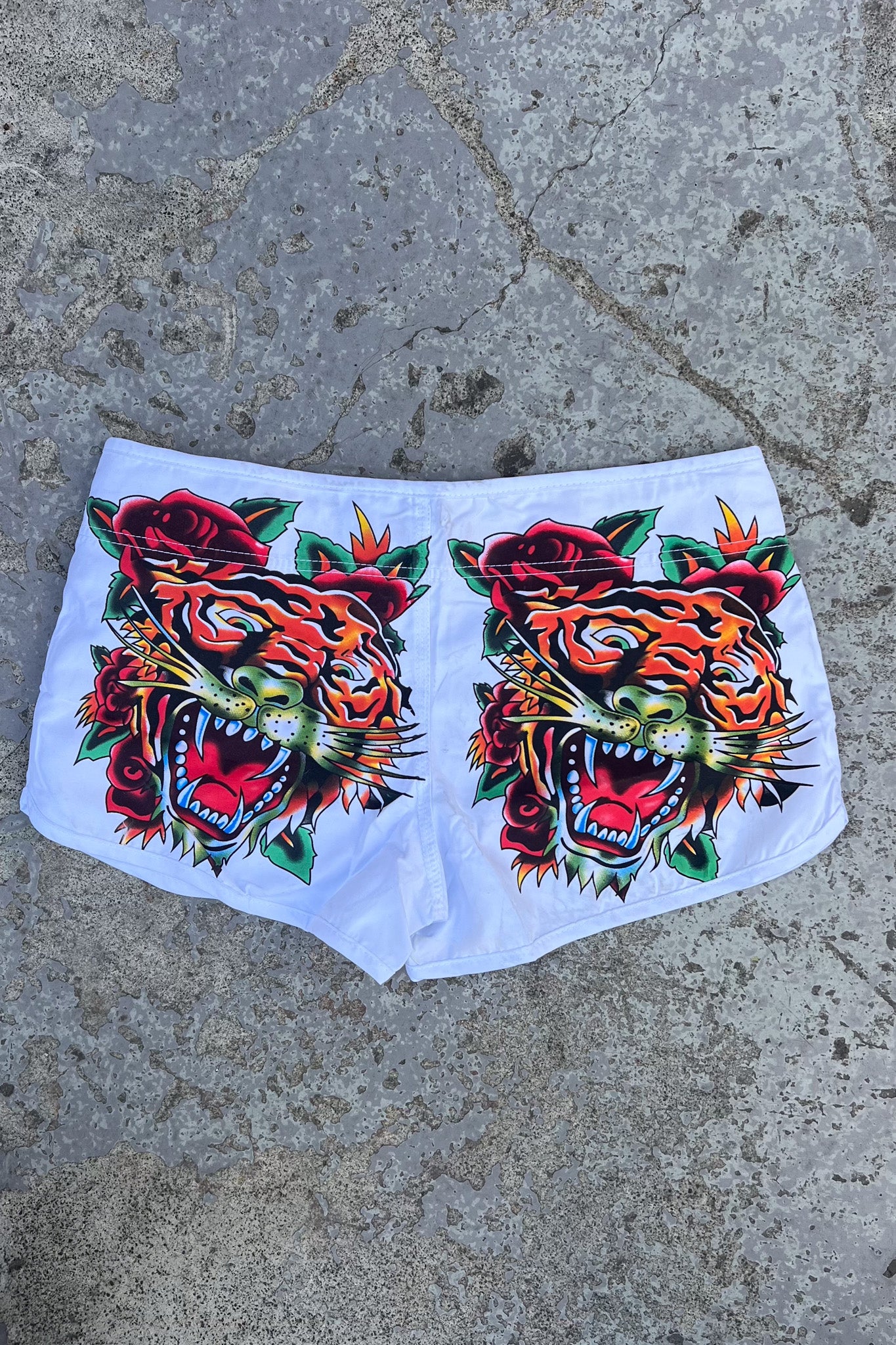 ED HARDY tiger booty shorts