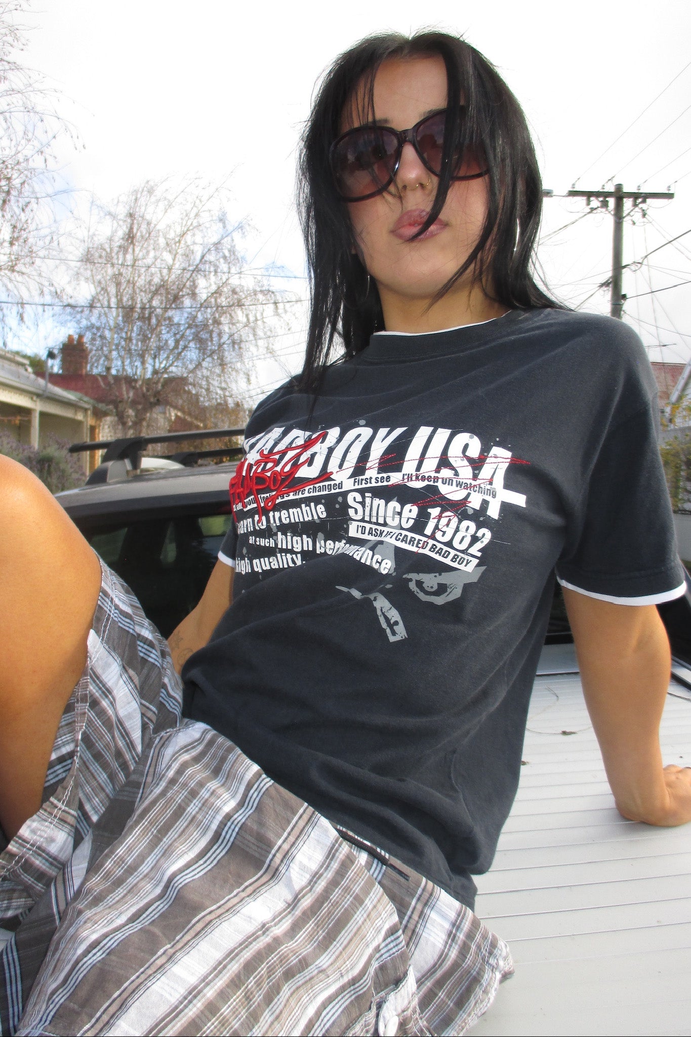 BAD BOY black graphic tee ★ Size labelled small