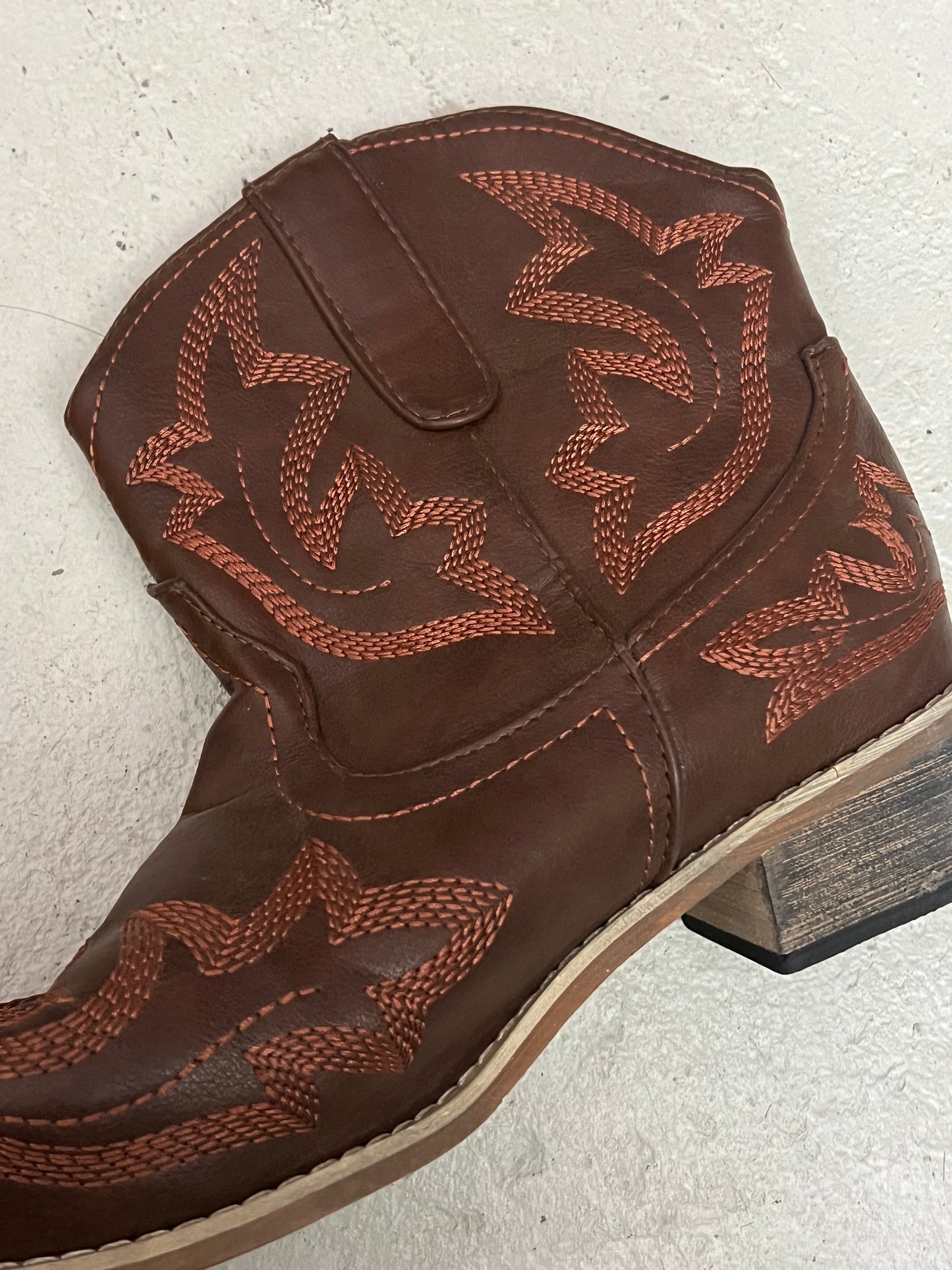 Brown embroidered cowboy boots ★ Size euro 40