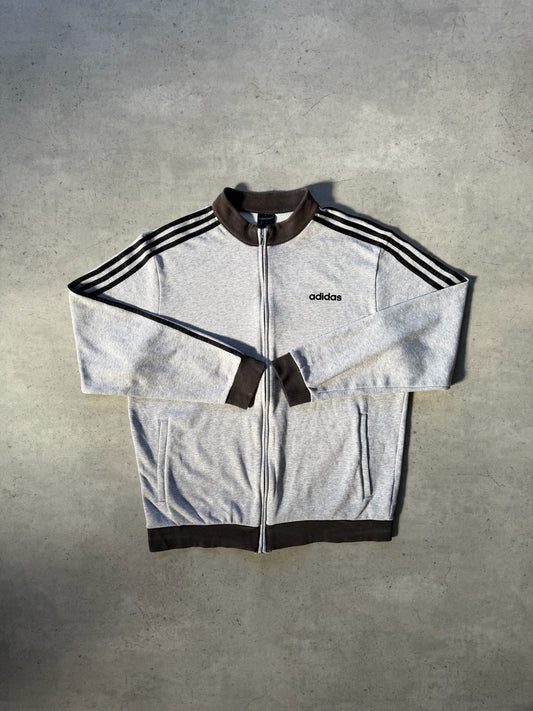 ADIDAS grey track jacket ★ Size labelled large