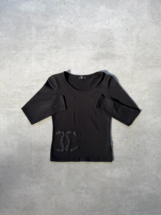 CHANEL black long sleeve ★ Size est small/medium