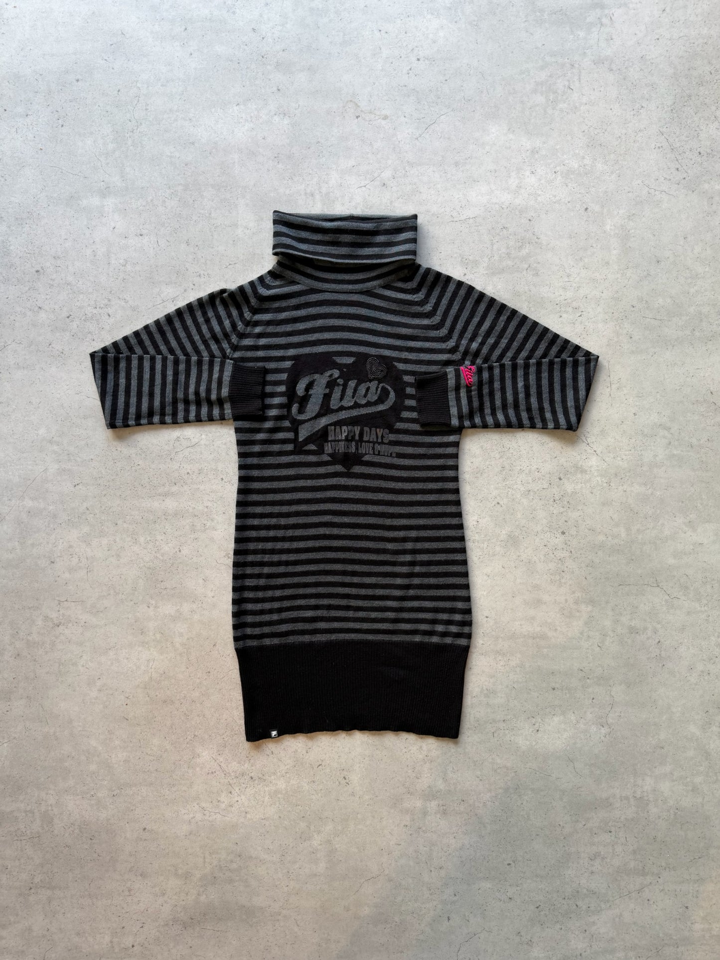 FILA SPORT black turtle knit ★ Size labelled medium