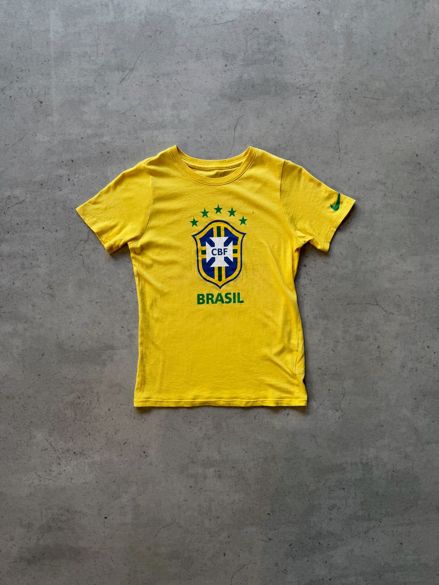 NIKE yellow "brasil" top ★ Size labelled small