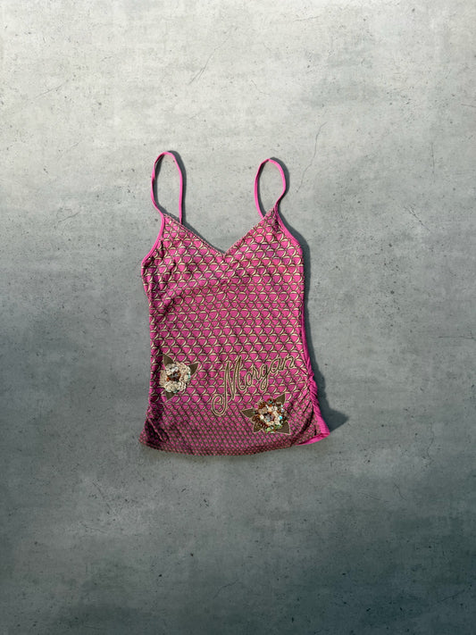 MORGAN DE TOI pink graphic top ★ Size est small