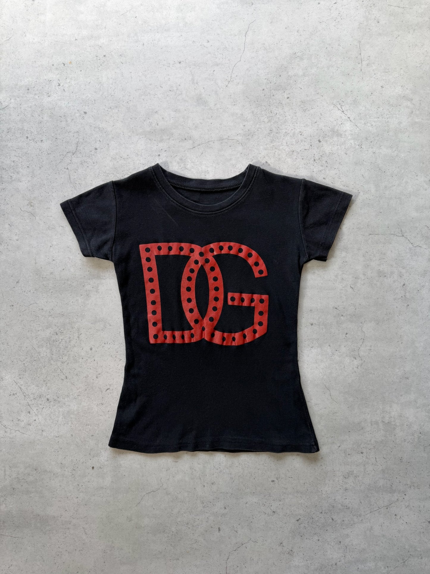 DOLCE & GABBANA black + red top ★ Size est medium