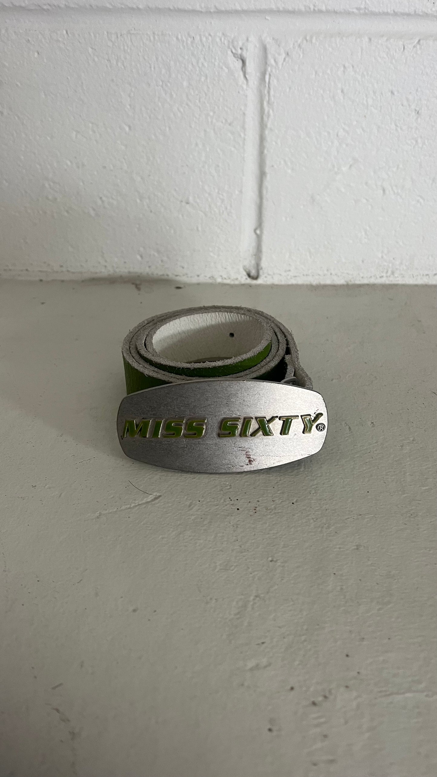 MISS SIXTY lime green belt