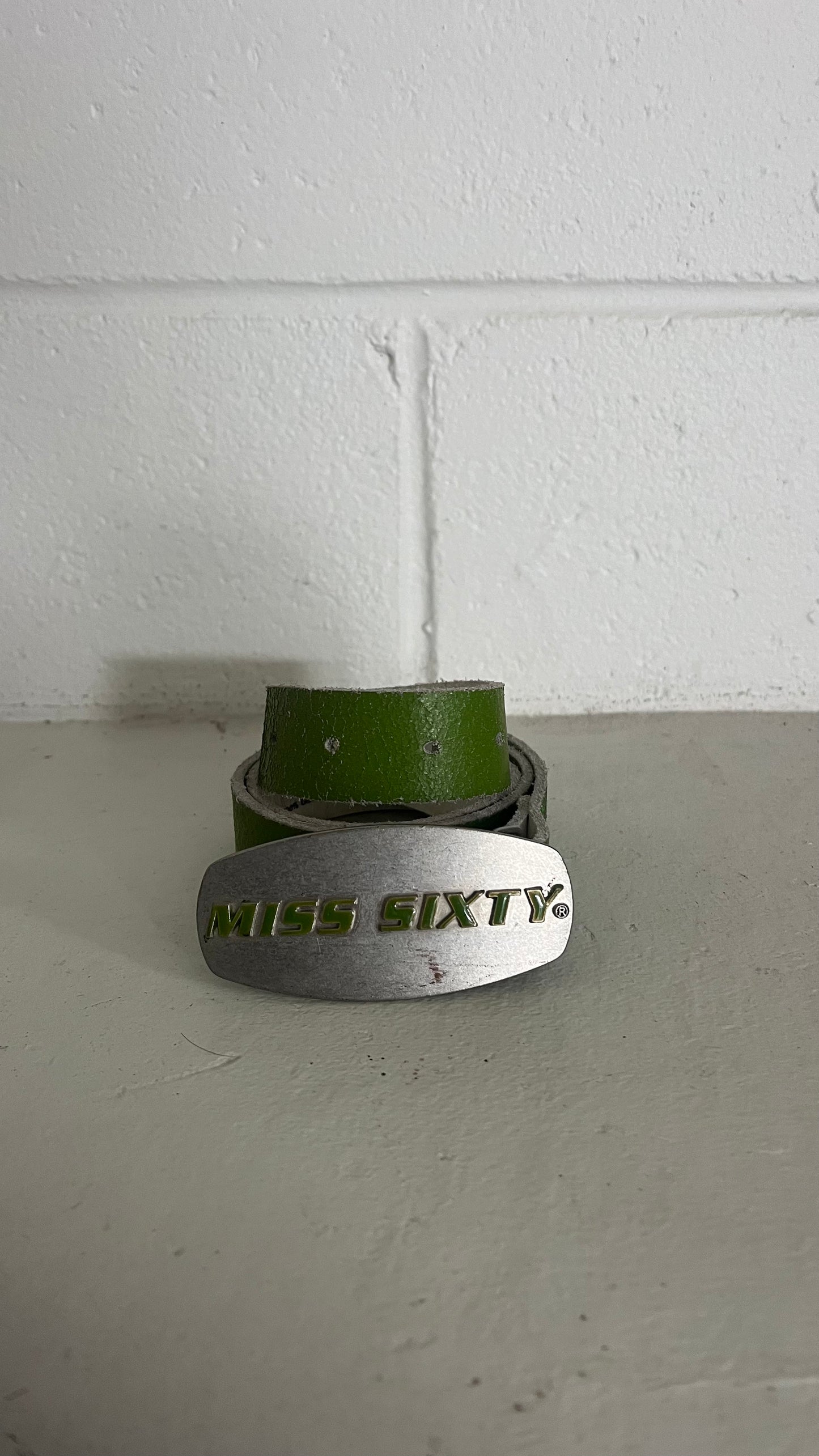 MISS SIXTY lime green belt