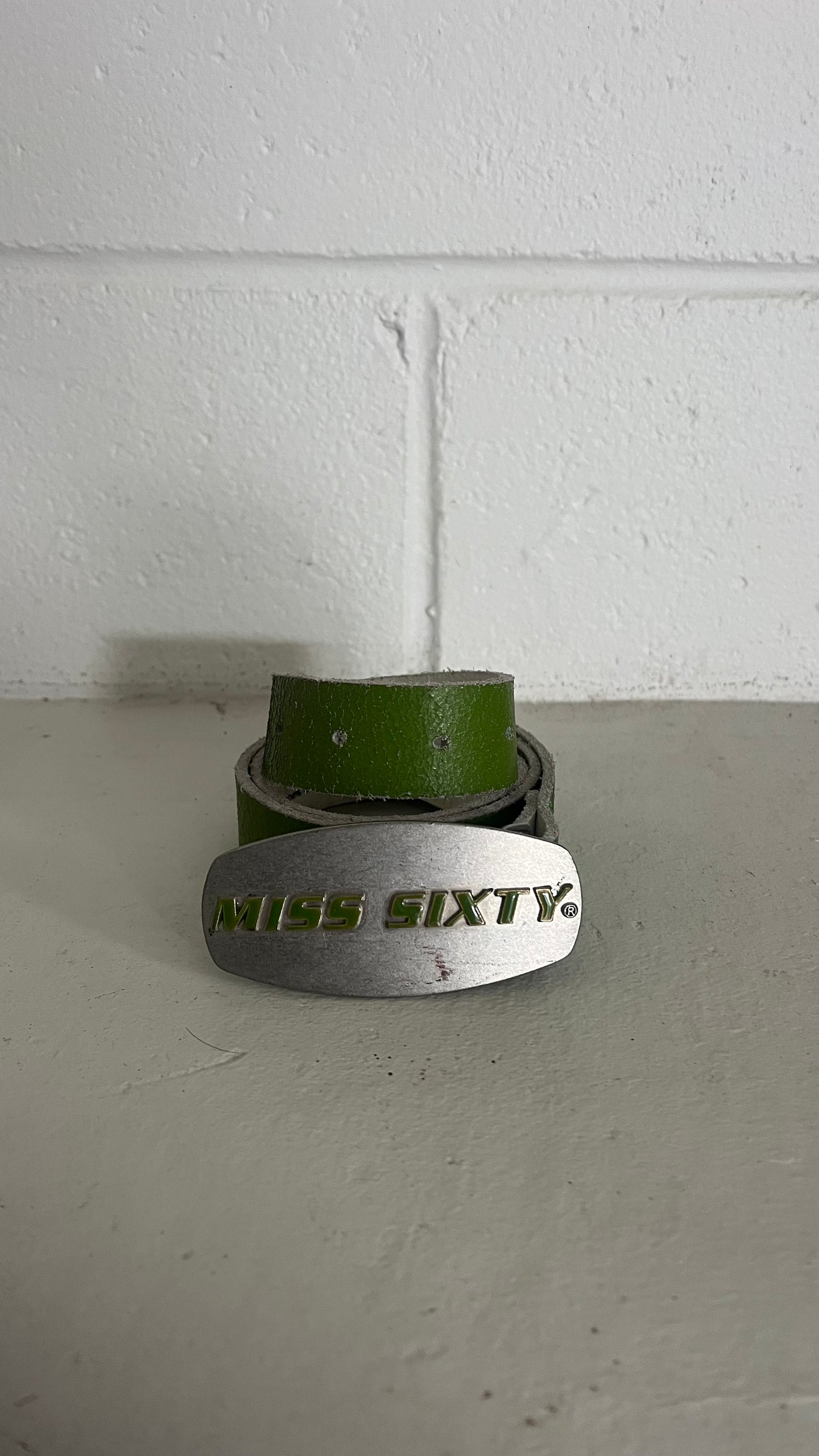 MISS SIXTY lime green belt ★ Estimated size xxs - xs