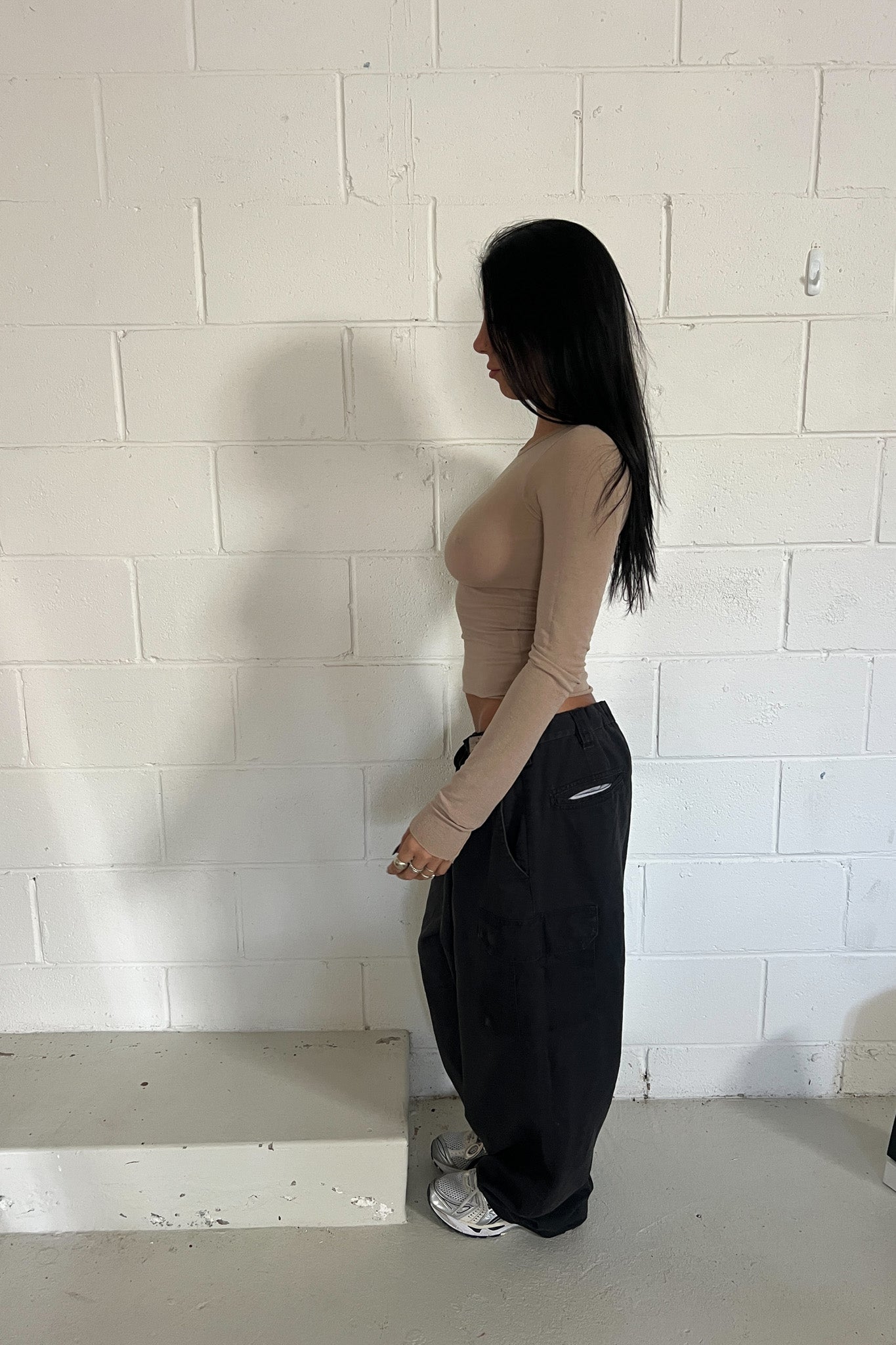 Navy vintage cargo pants