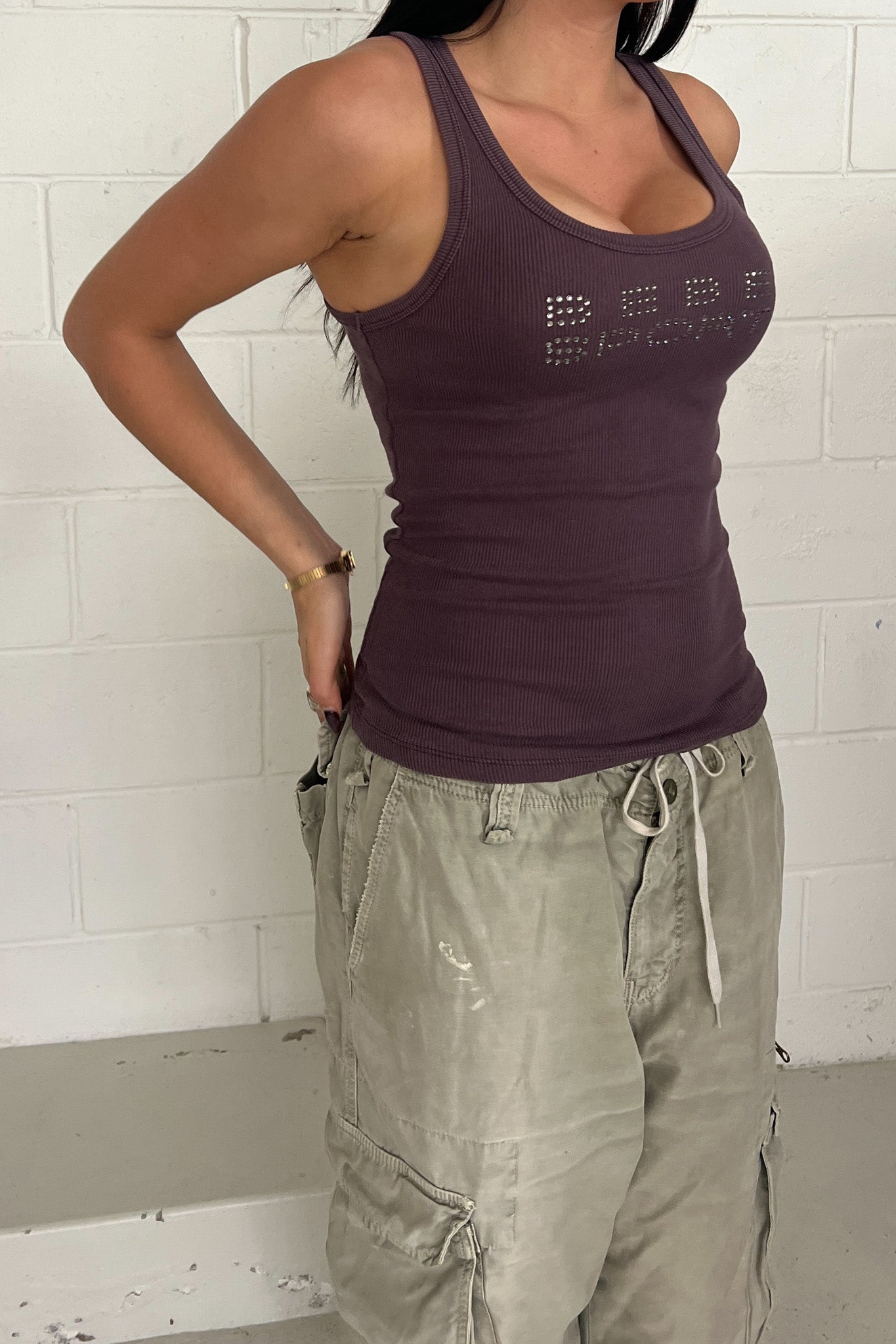 BEBE SPORT diamante tank