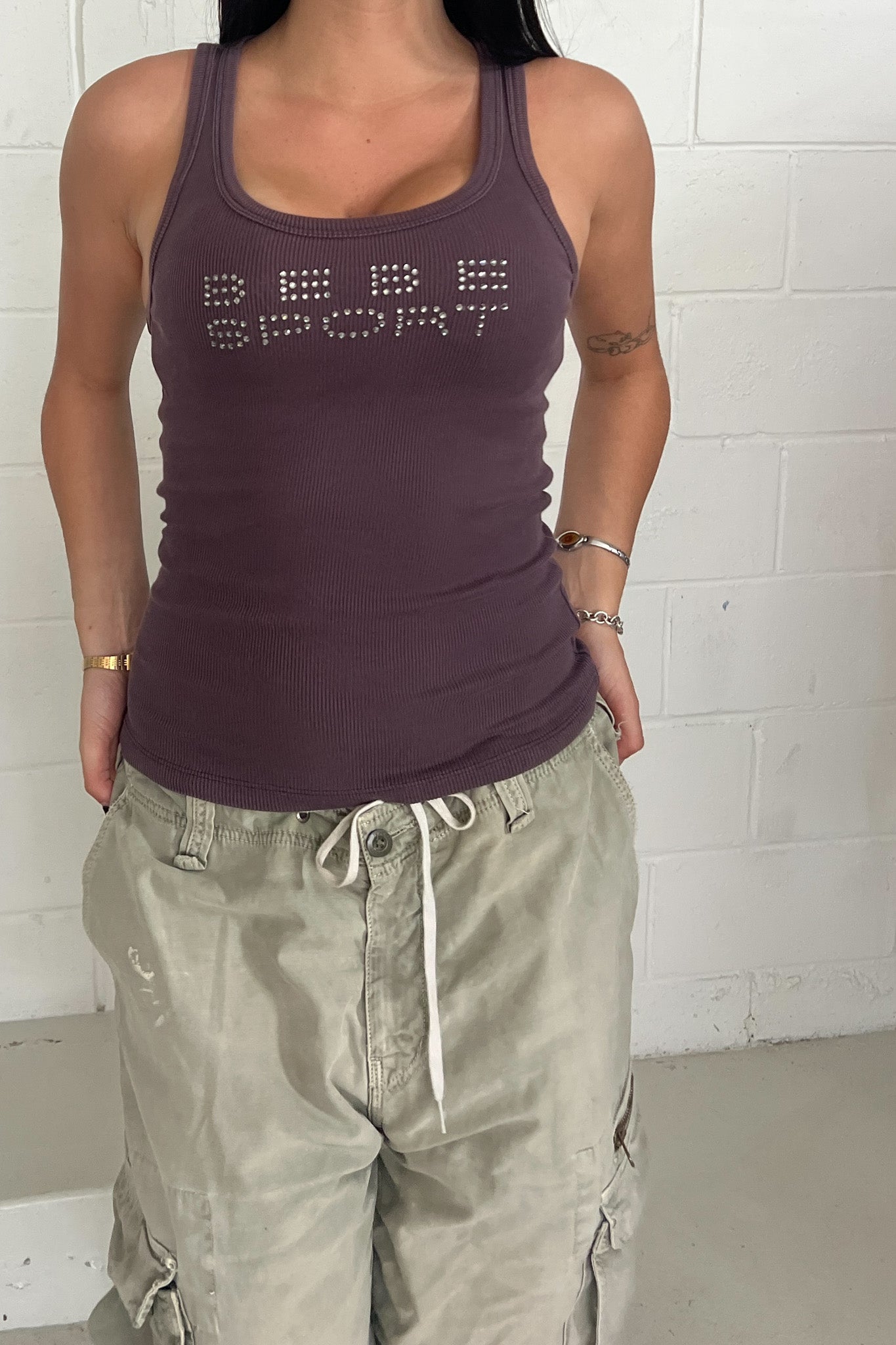 BEBE SPORT diamante tank