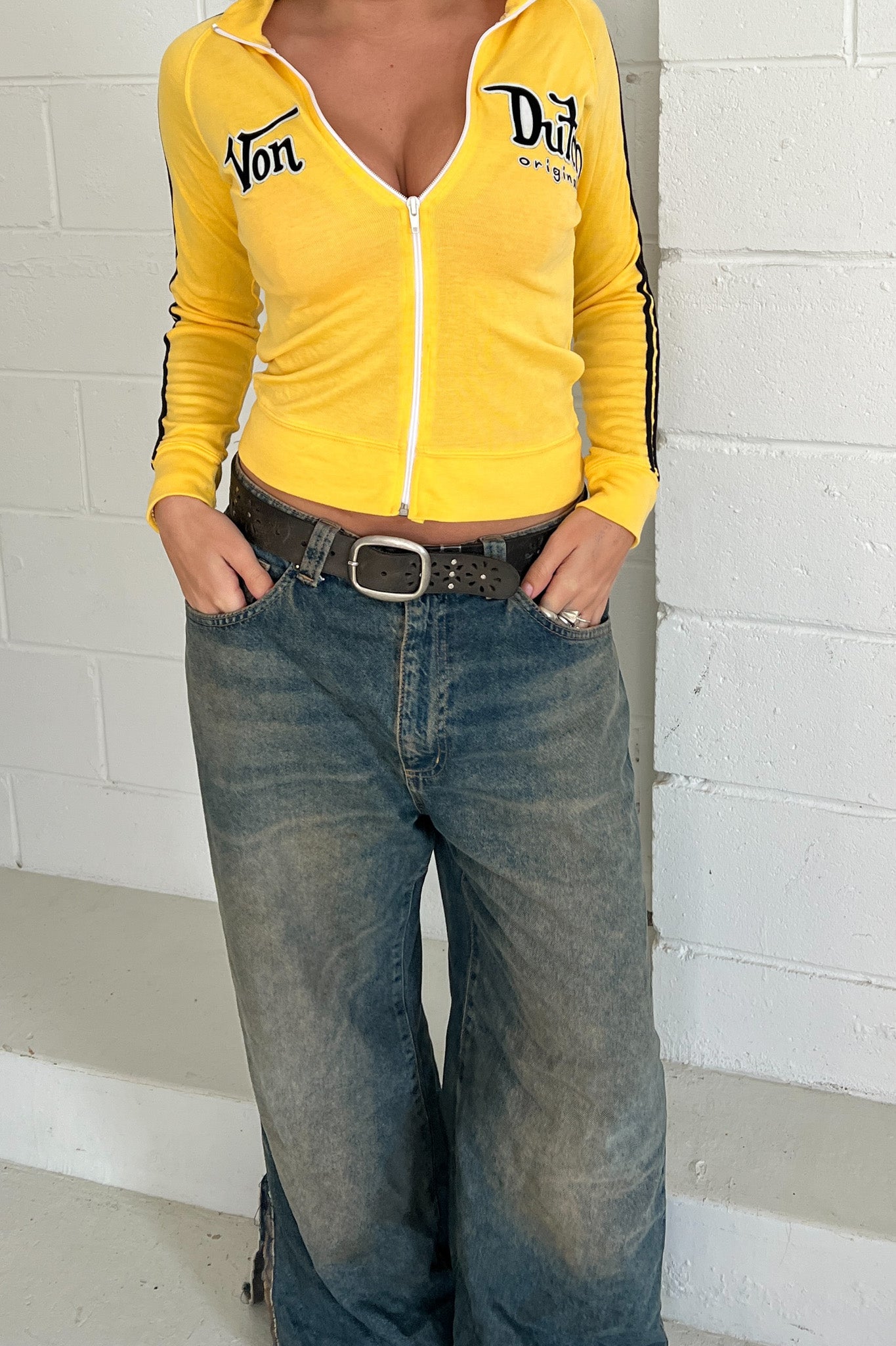 VONDUTCH yellow track jacket