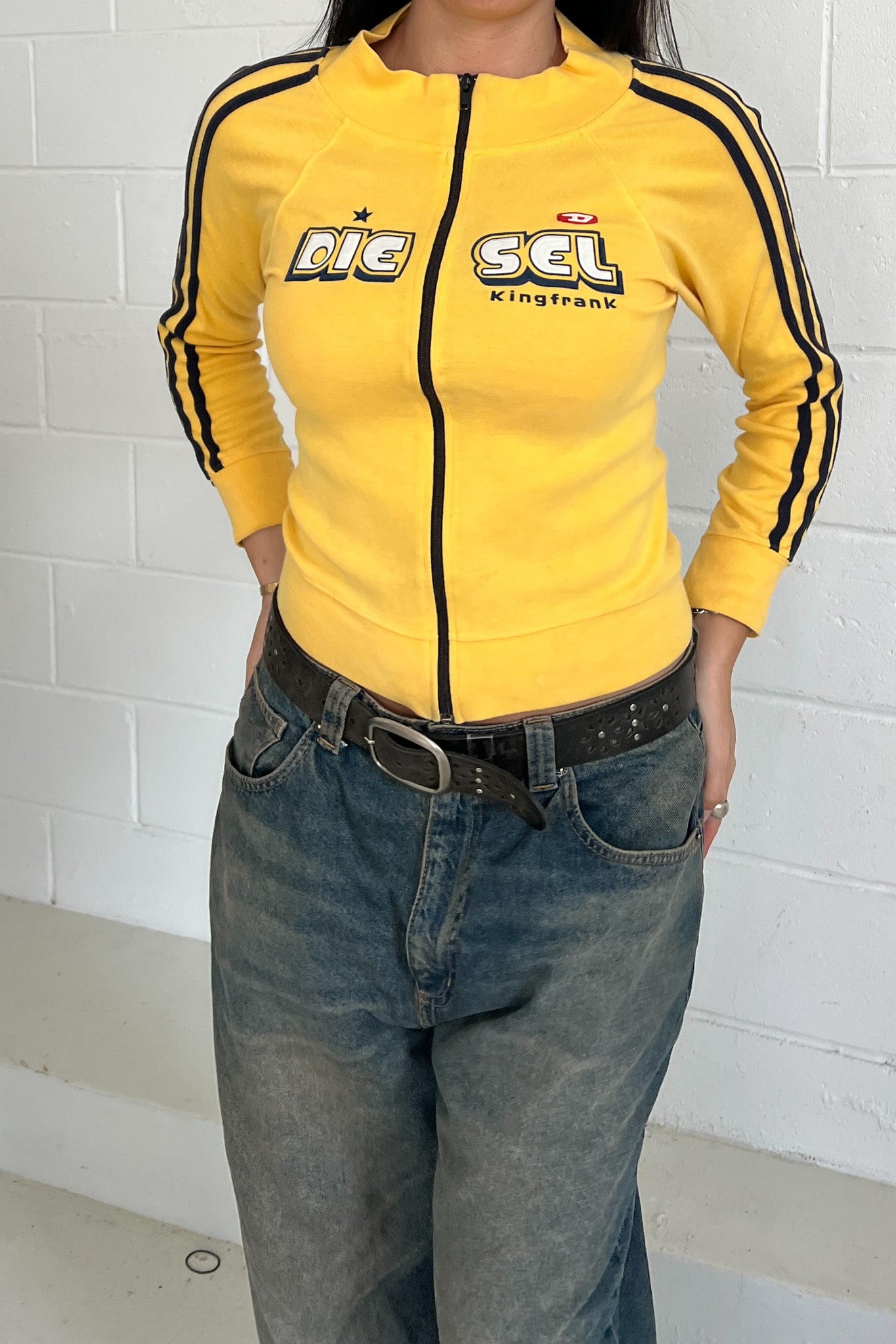 DIESEL yellow track jacket ★ Estimated size xs