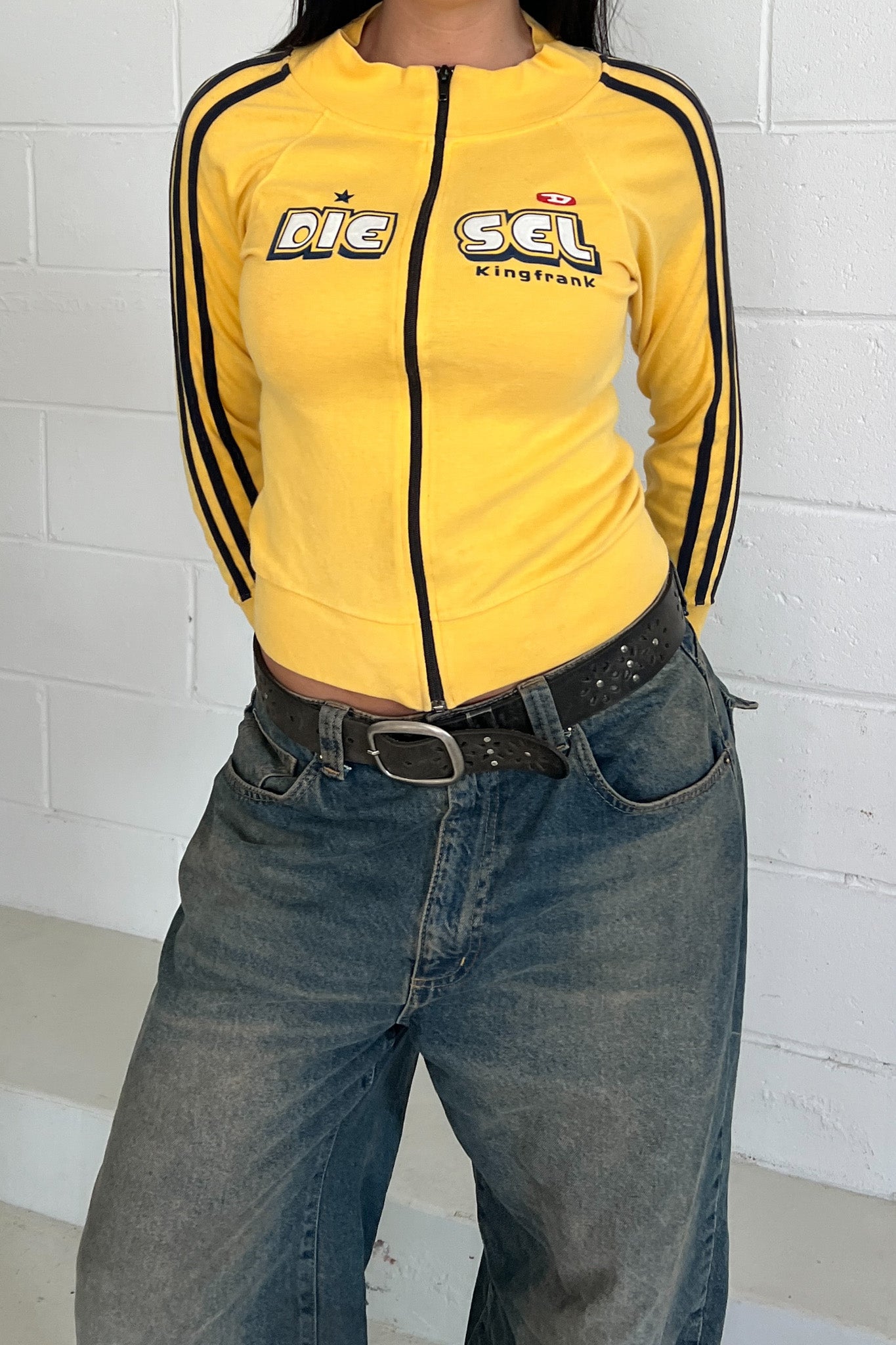 DIESEL yellow track jacket ★ Estimated size xs