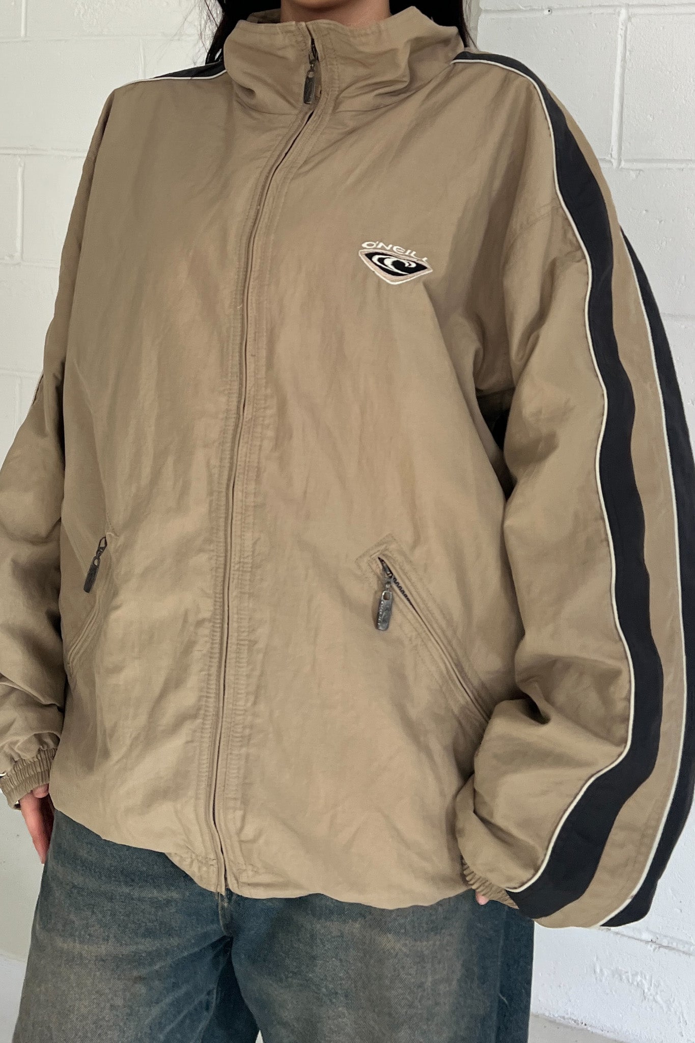 O'NEILL beige windbreaker jacket