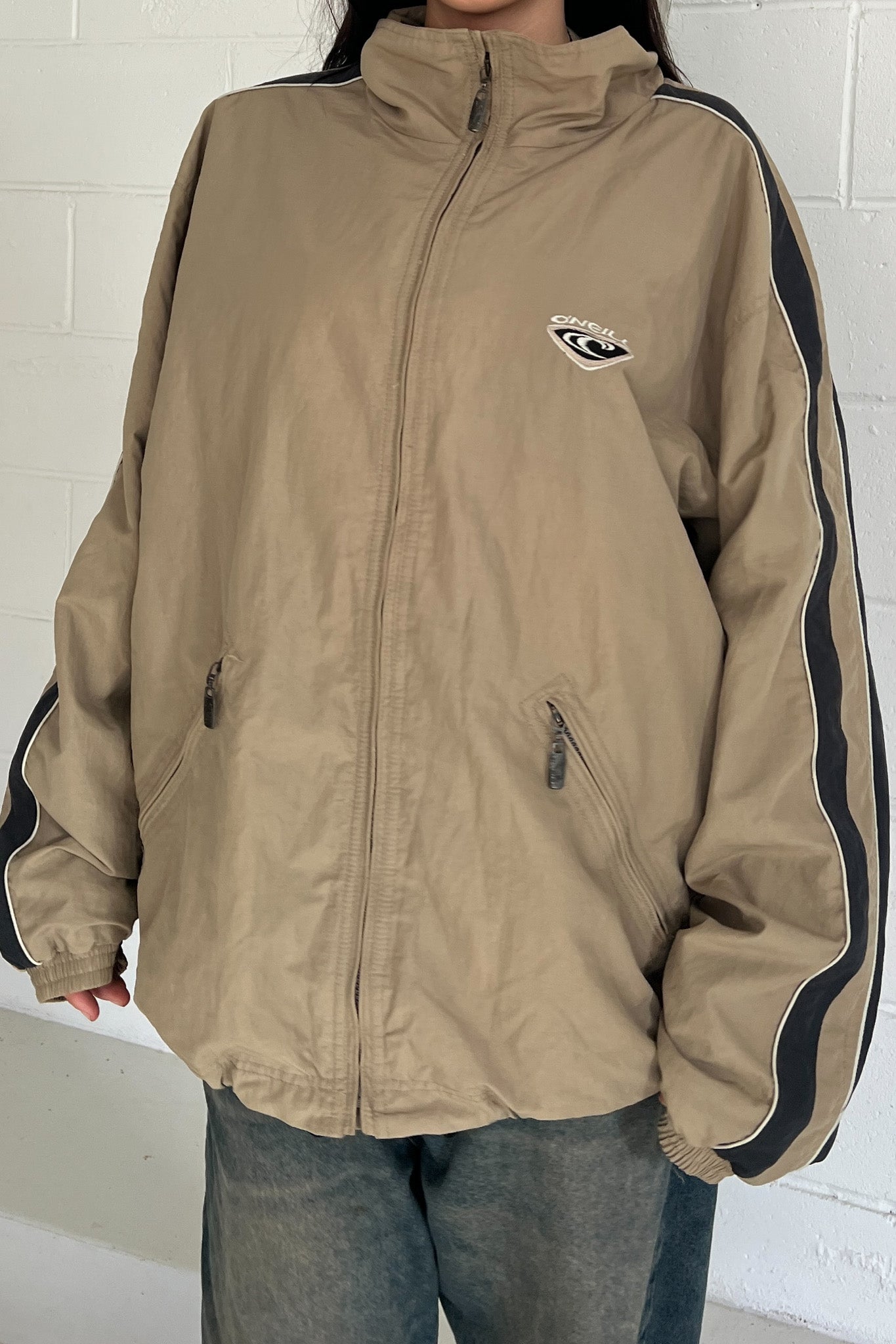 O'NEILL beige windbreaker jacket