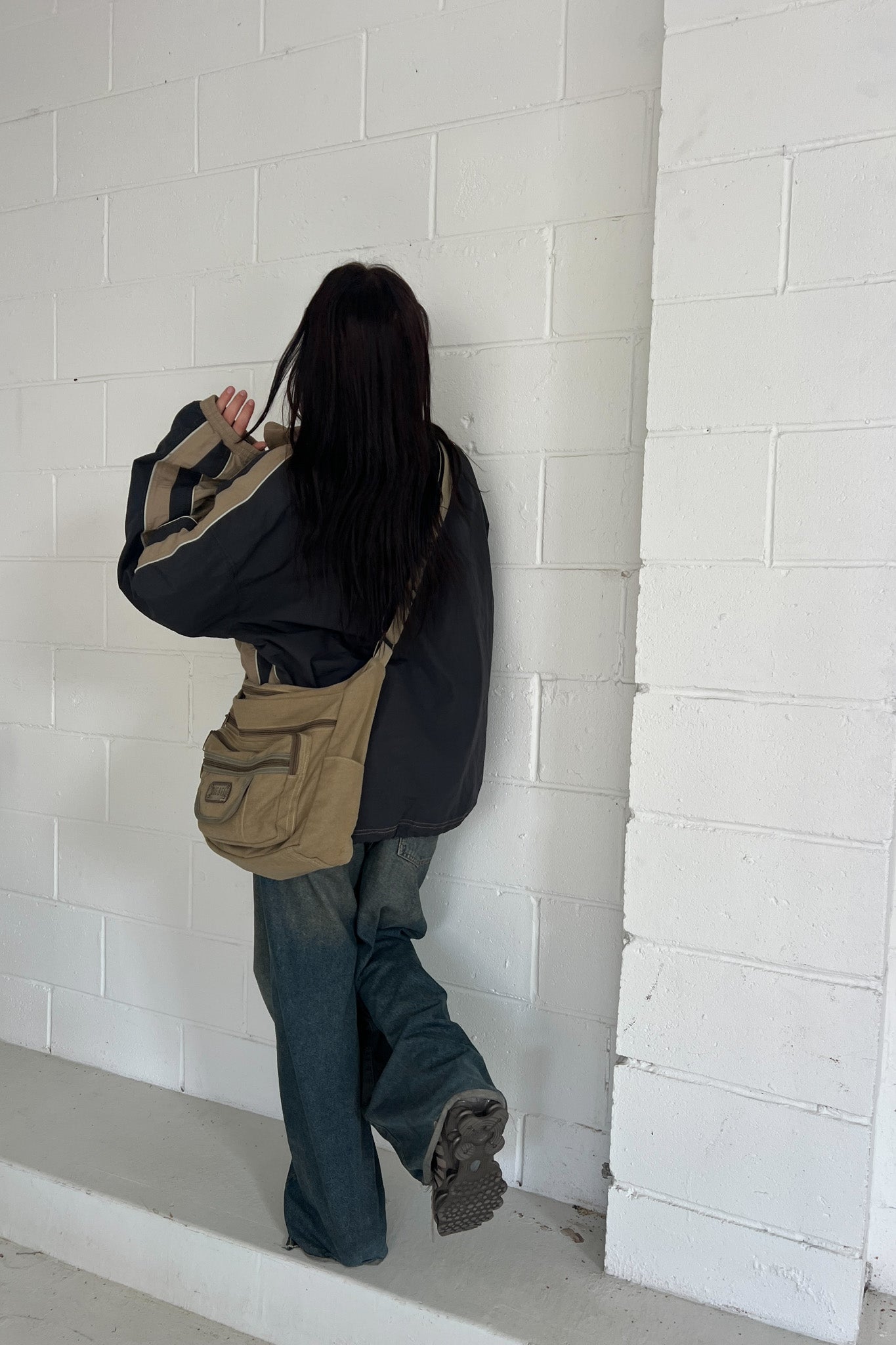 O'NEILL beige windbreaker jacket