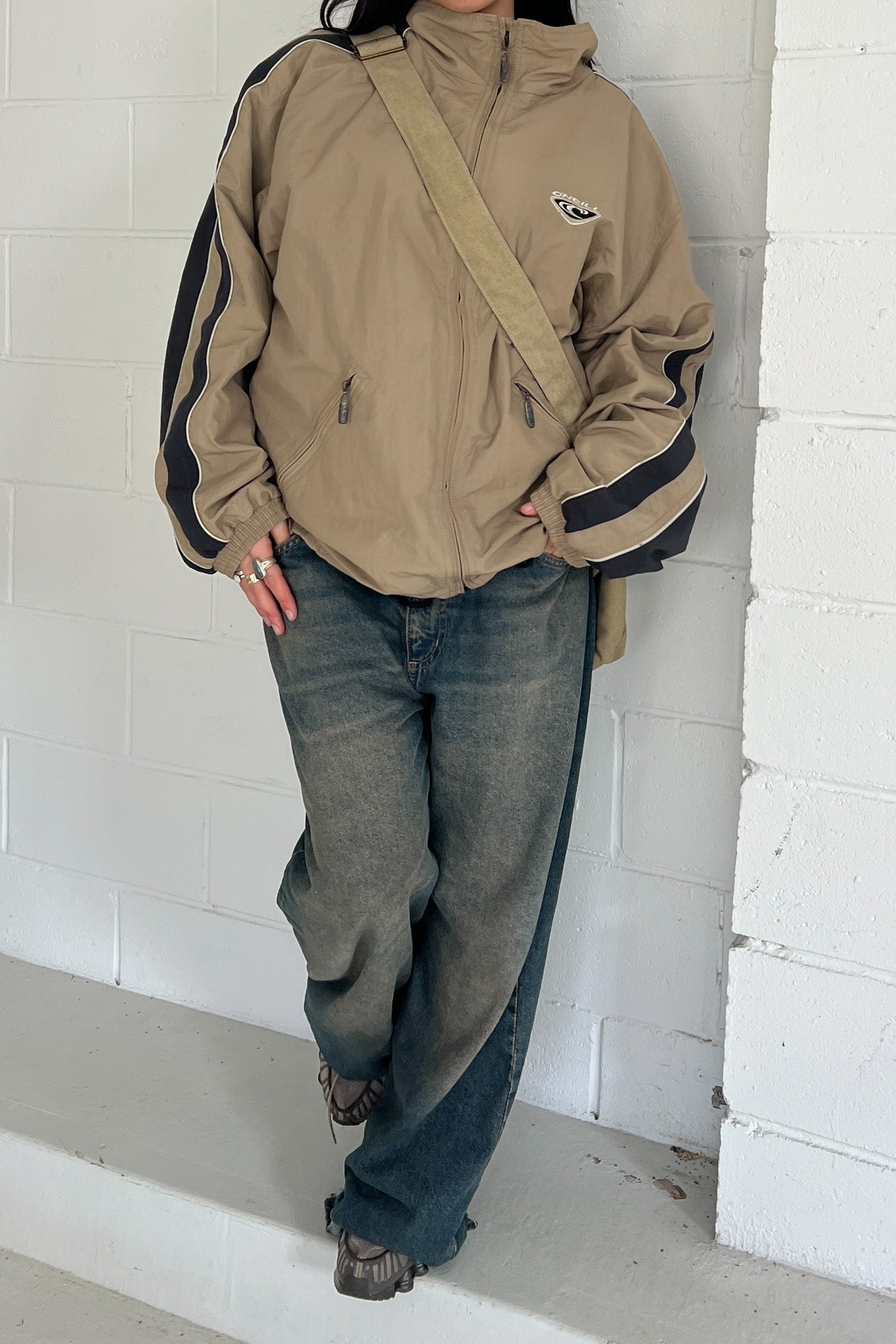 O'NEILL beige windbreaker jacket