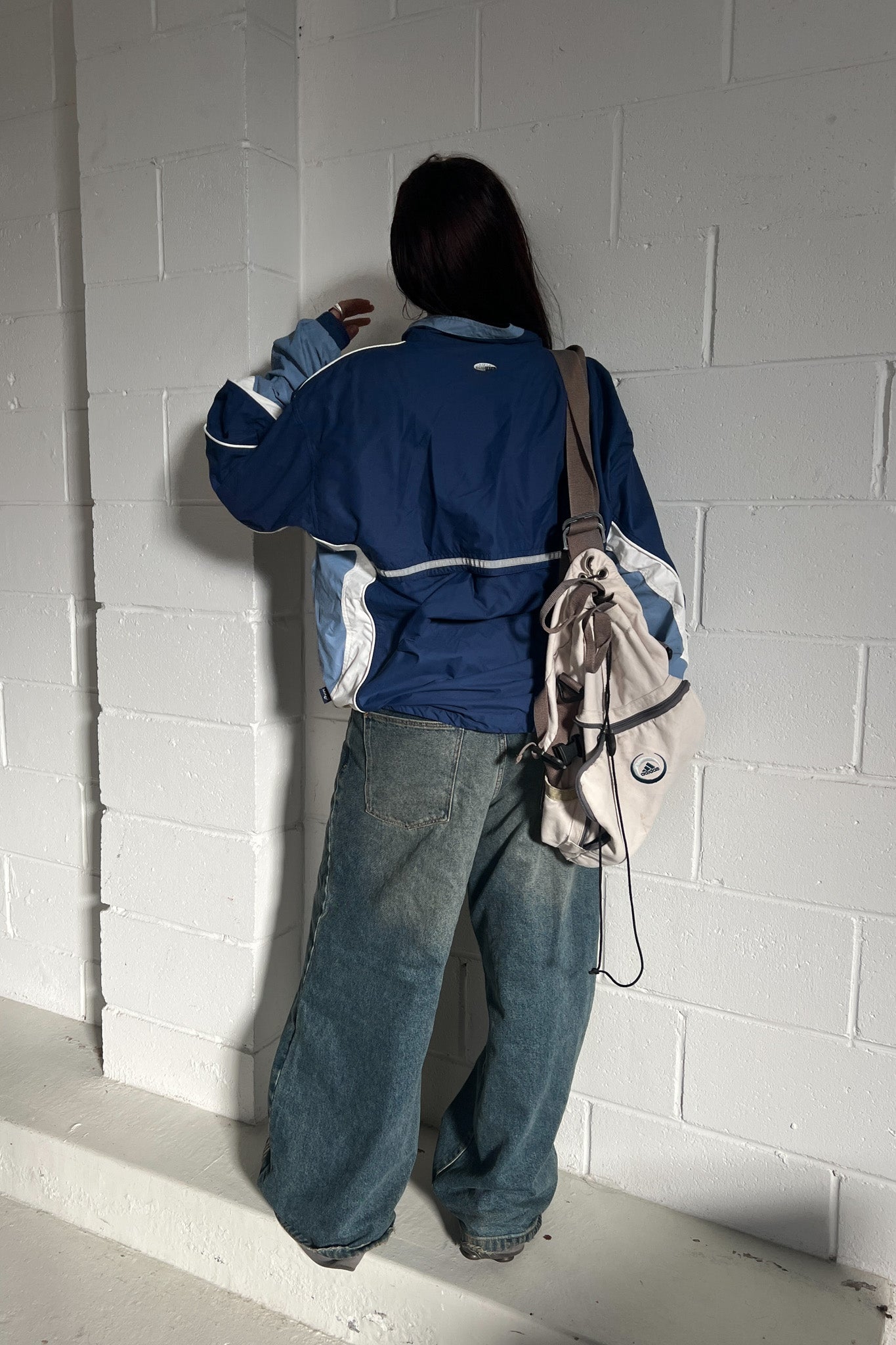 ASICS blue two tone windbreaker