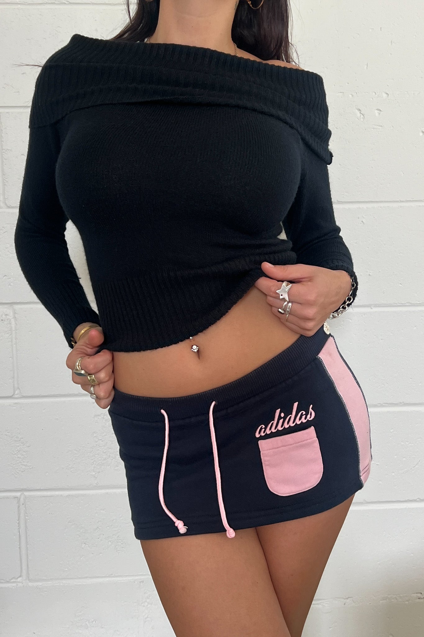 ADIDAS mini track skirt