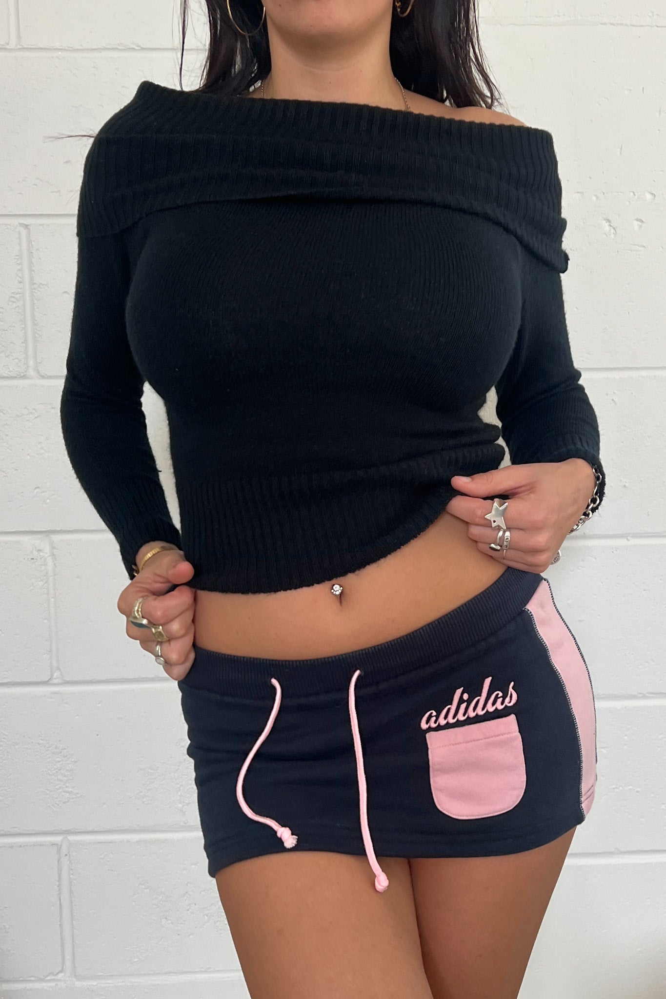 ADIDAS mini track skirt
